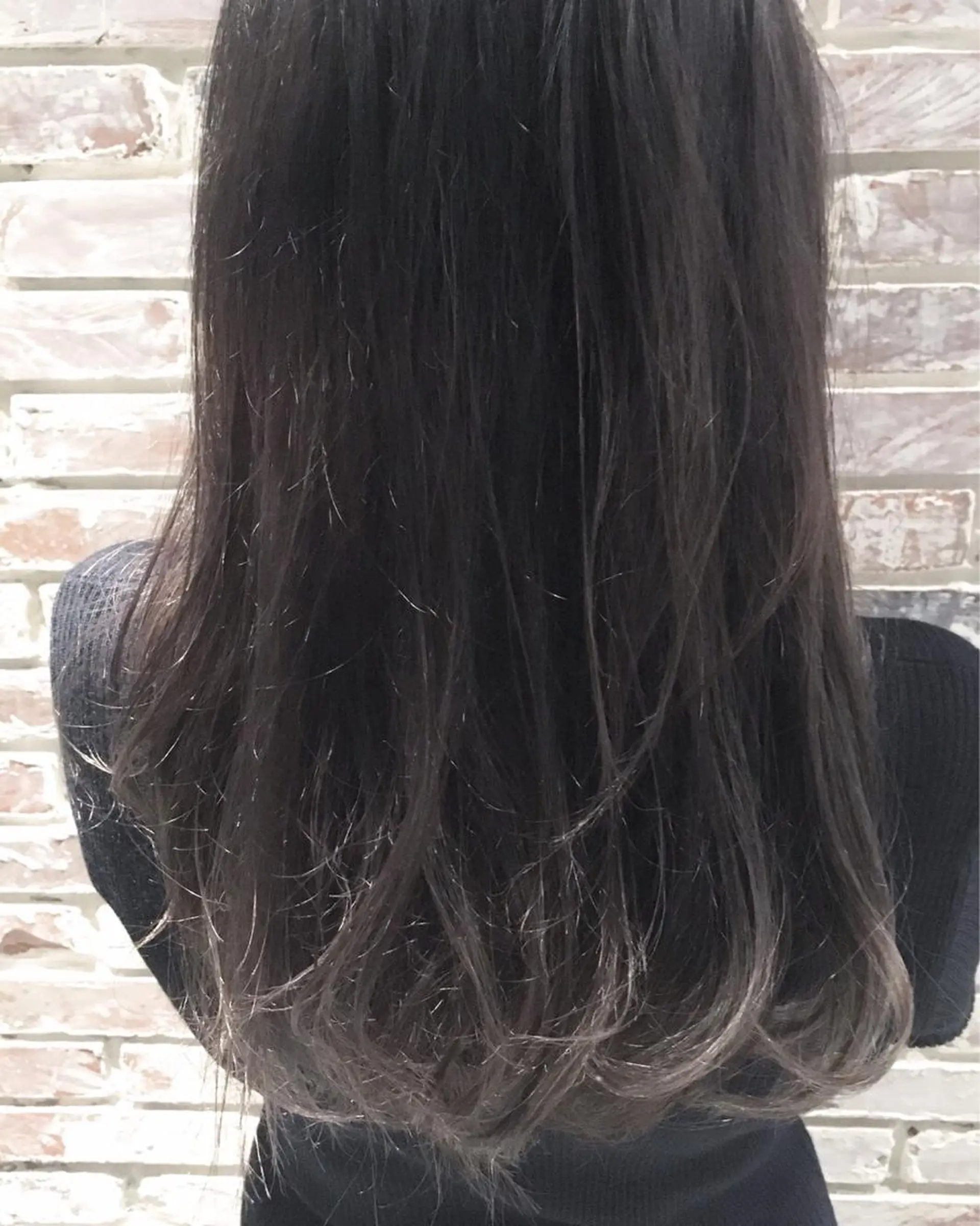ロング カラー グラデーションカラー グレージュ シルバー シルバーグレージュ 【渋谷で人気】艶髪× 髪質改善/ツヤカラーのヘアスタイル