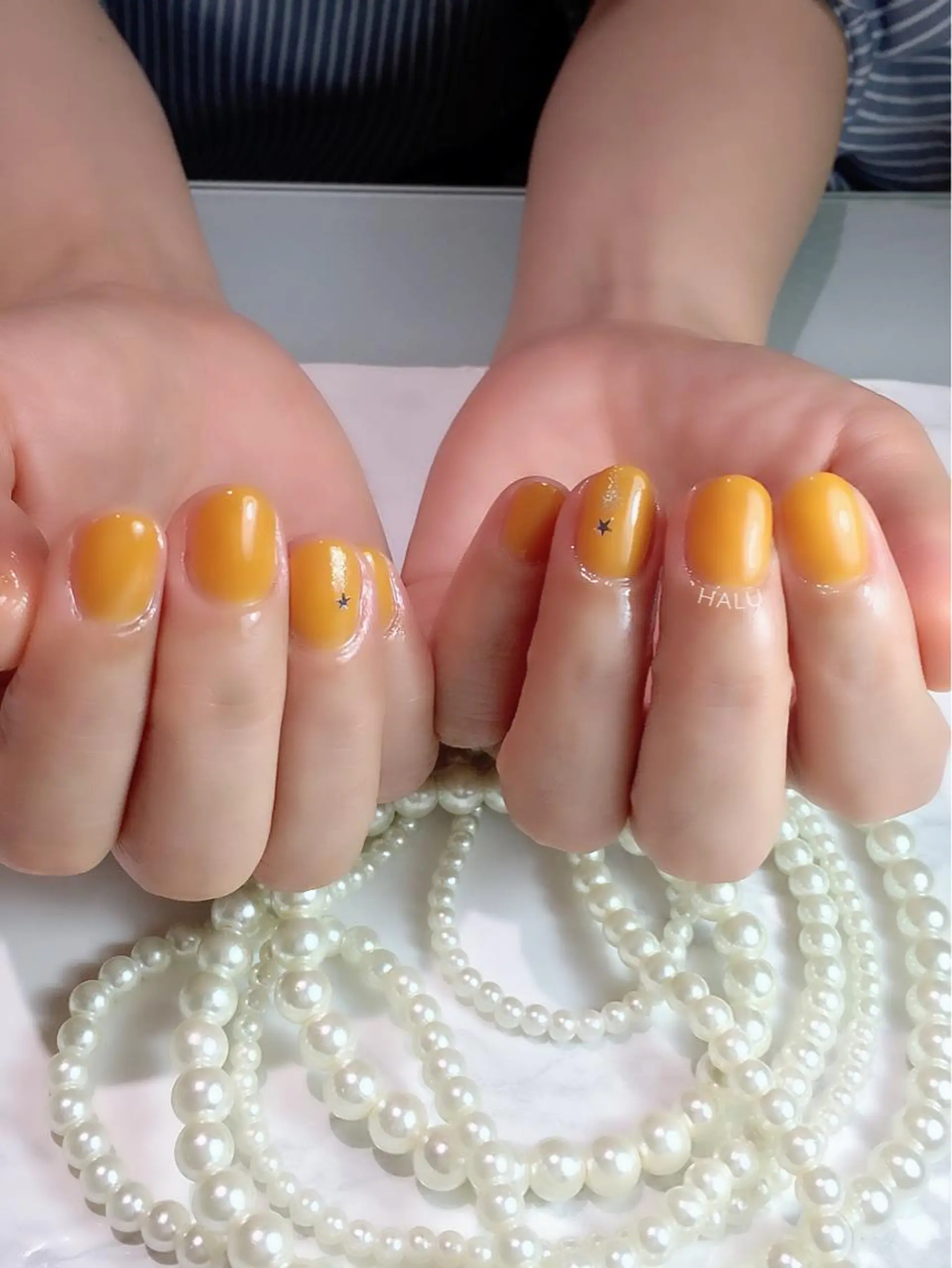 ネイル ハロウィン ワンカラーネイル HALU ハルのネイルデザイン