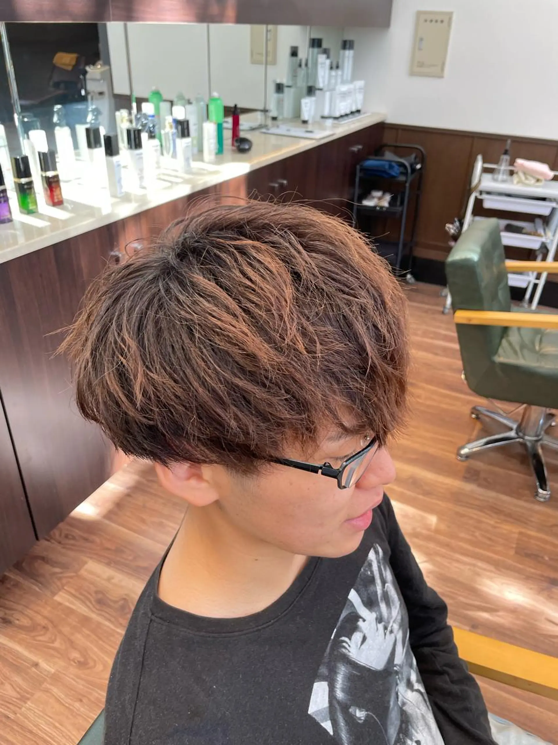 メンズ メンズパーマ カット パーマ トリートメント 長屋 裕也のヘアスタイル