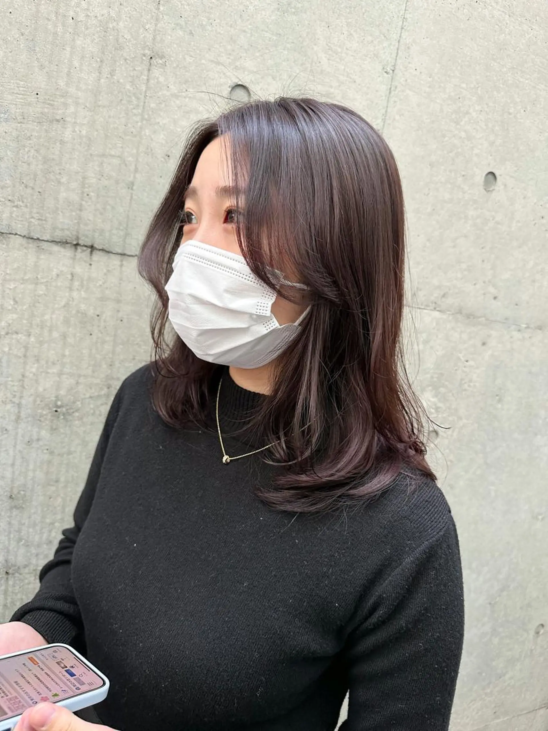 ミディアム パーマ ミディアムパーマ レイヤーカット 表参道美容師 ぶんじのヘアスタイル