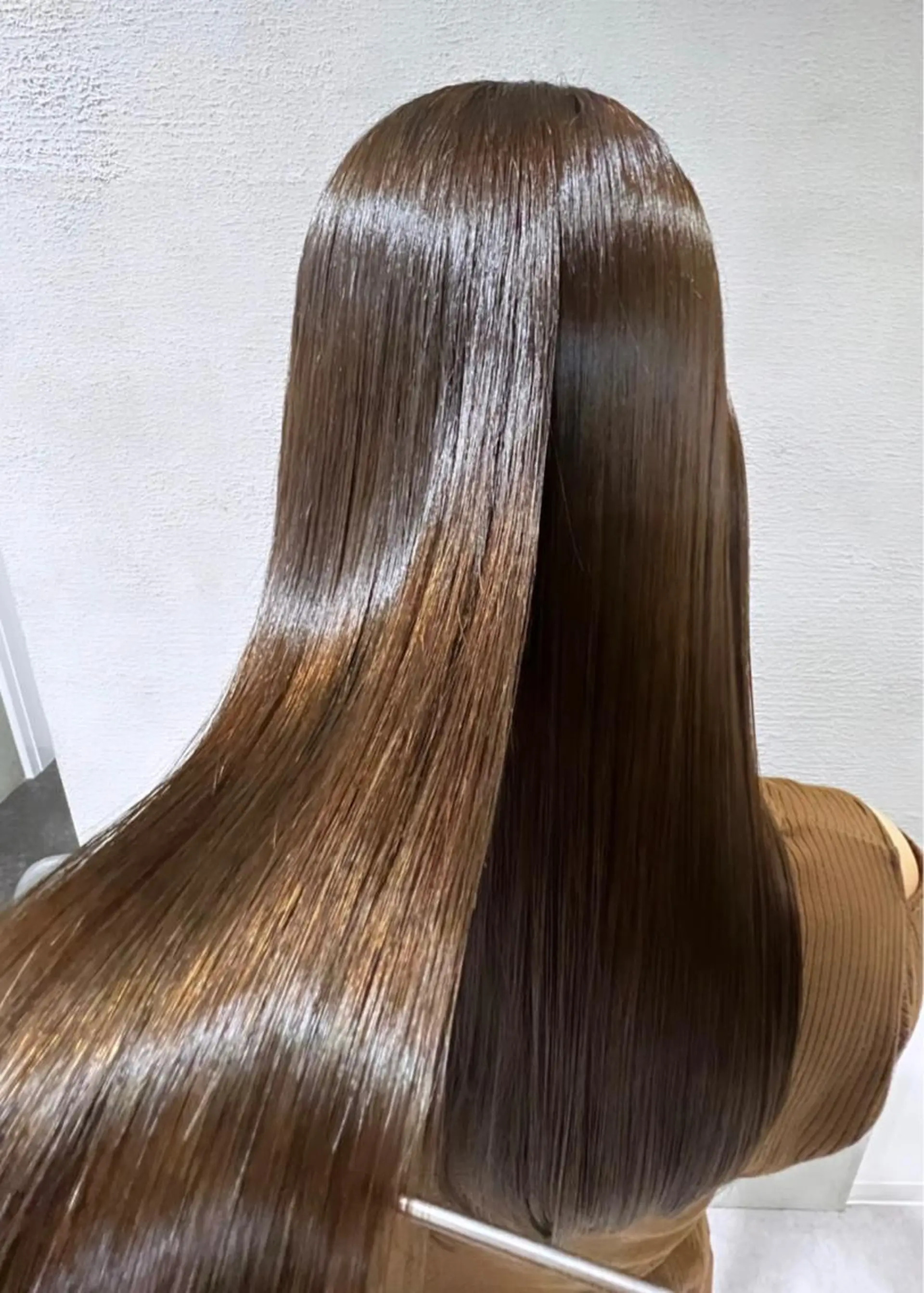 ロング カット ヘアカラー 縮毛矯正 トリートメント ❣️韓国/髪質改善 🫧yamato👑のヘアスタイル