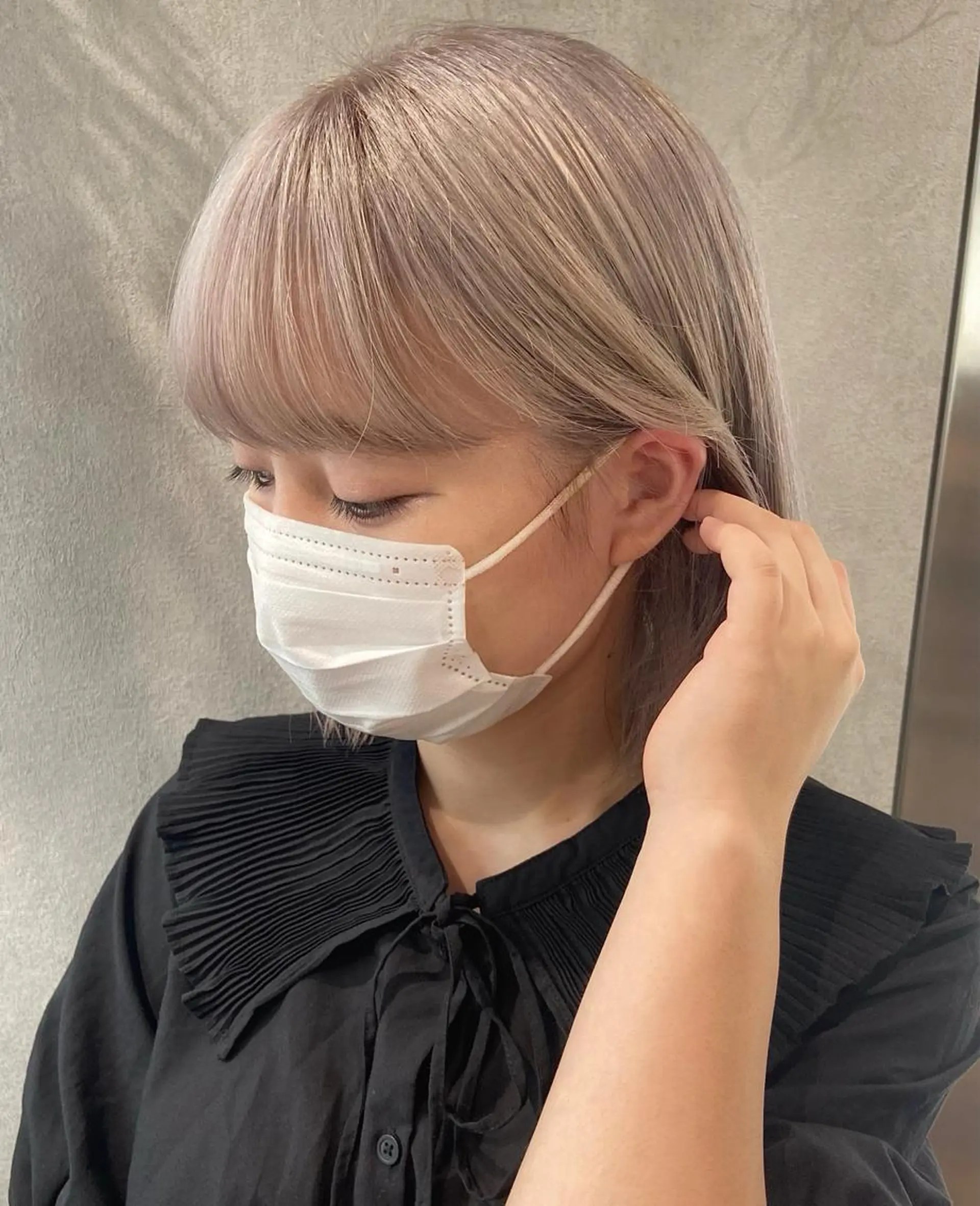 ショート カラー ベージュカラー ホワイトベージュ ヘアカラー ヘアセット🎀パーマ Tsubasaのヘアスタイル