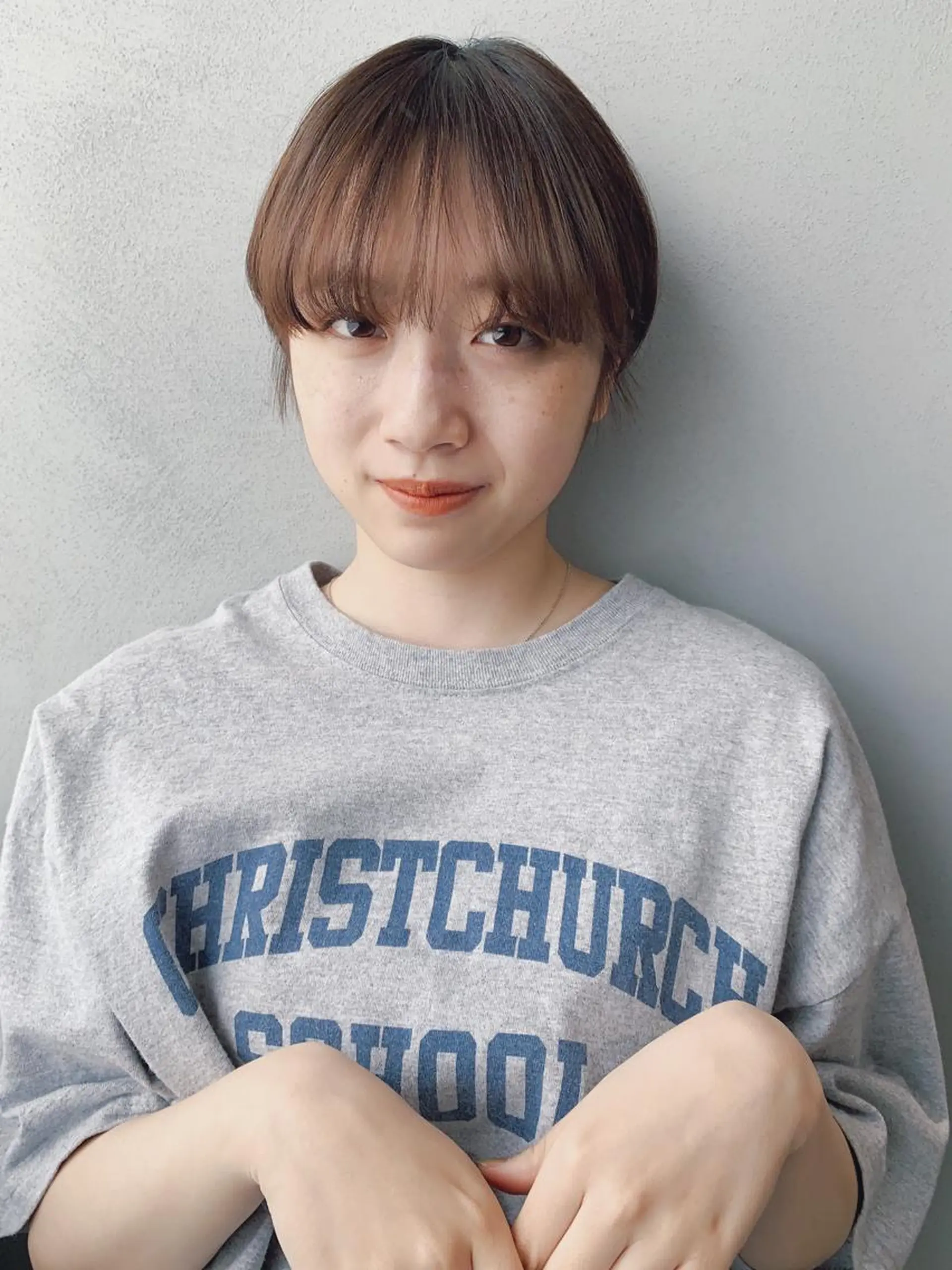 ショート カラー ボブパーマコテ巻き風 パーマNo1深江秀平のヘアスタイル