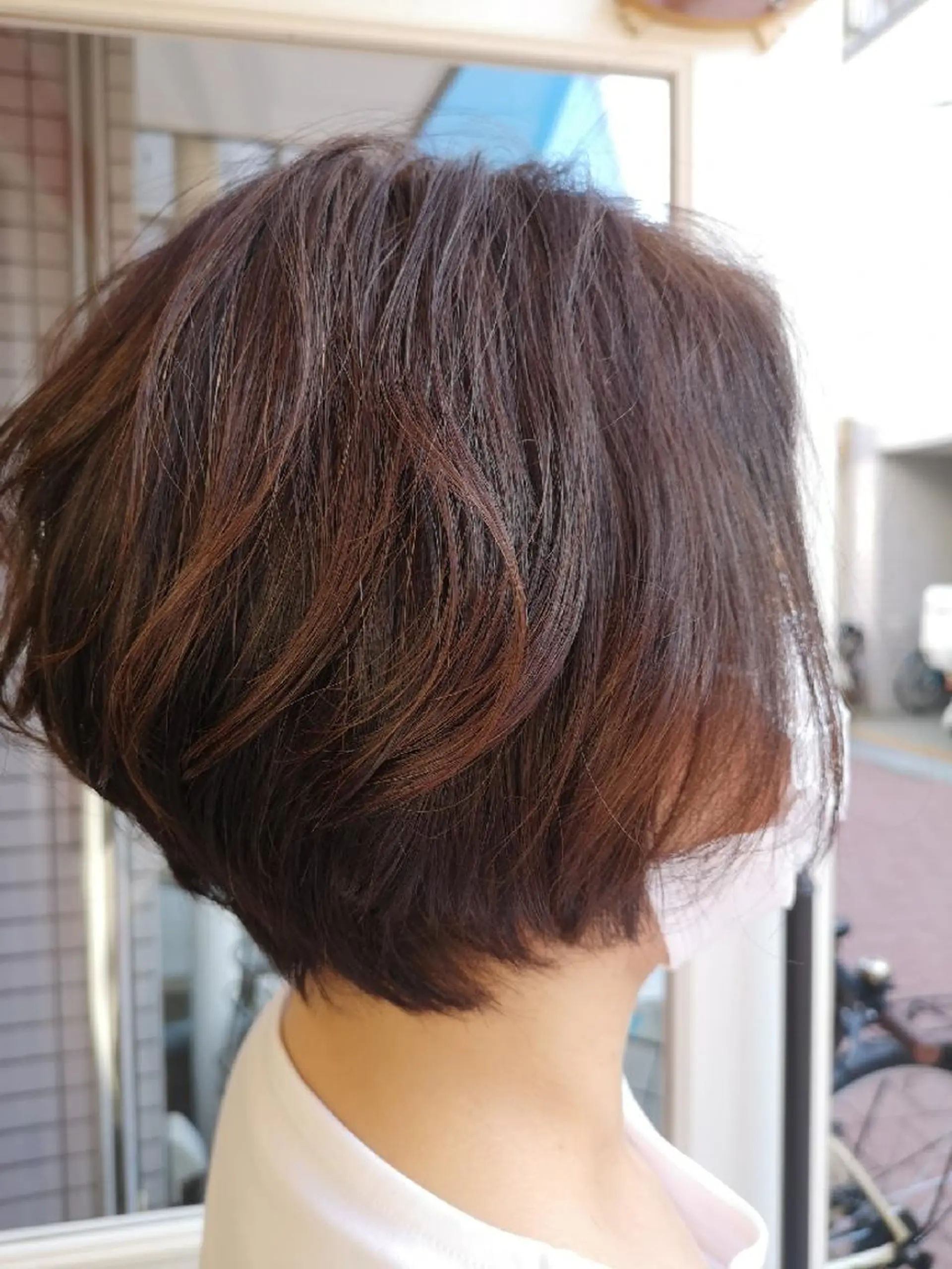 ショート カラー ボブ スミダ モモコのヘアスタイル