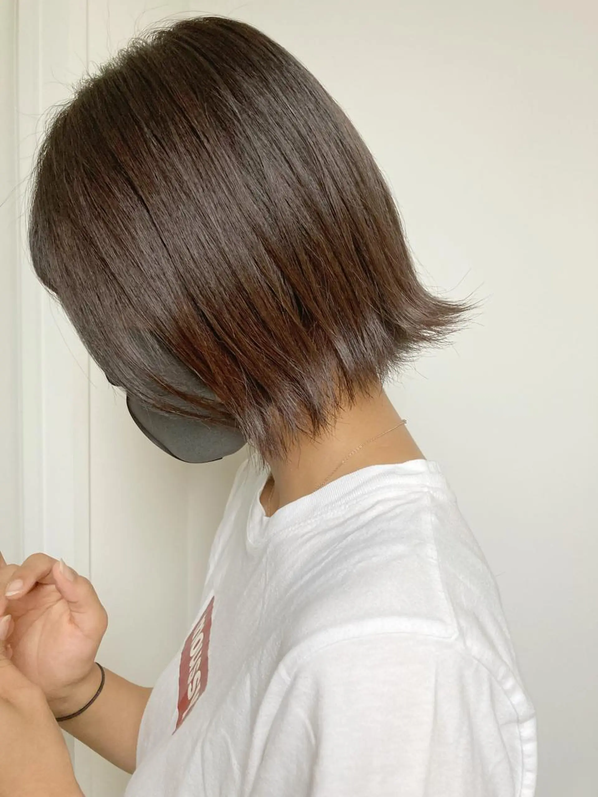 ミディアム カラー カット 縮毛矯正 小木曽智美 /ボブ/ショートのヘアスタイル