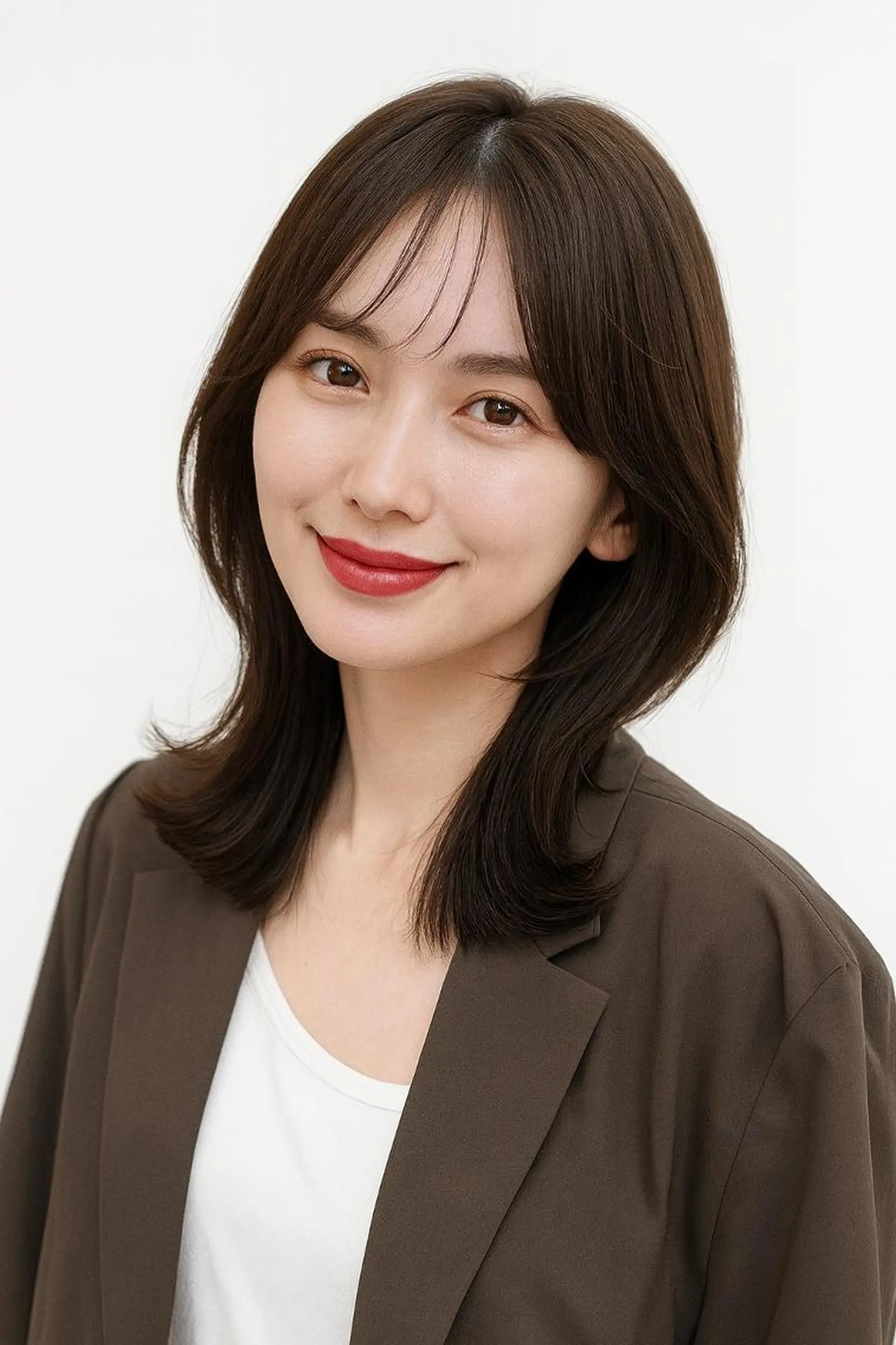 ミディアム くびれヘア マイナス5歳若見え 40代以上必見✊️のヘアスタイル