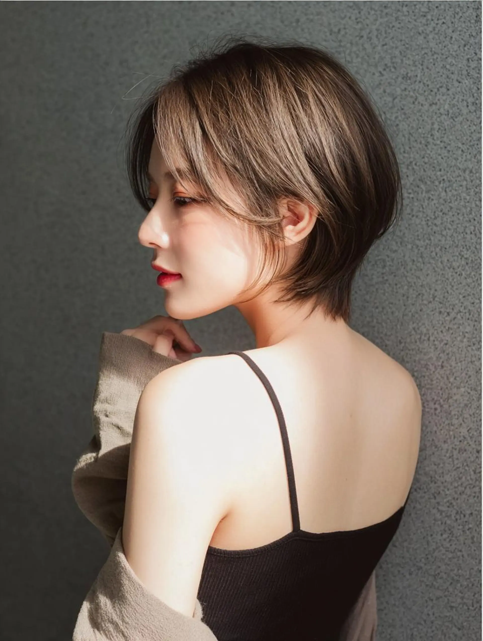 ショート 小顔カット カット ヘアカラー トリートメント ショート&ボブ🦋 shell立川🫧のヘアスタイル