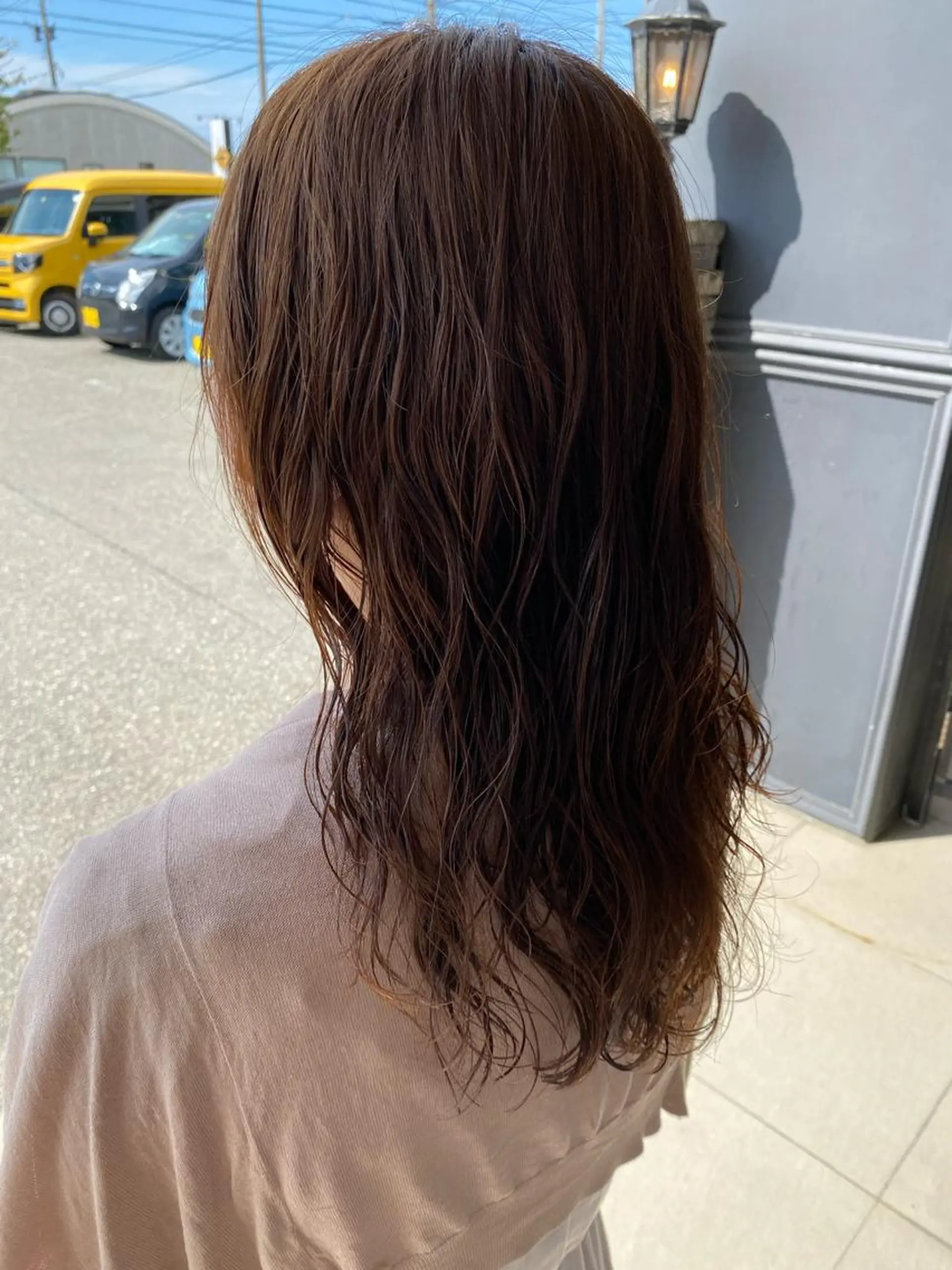 セミロング 前田 輝のヘアスタイル