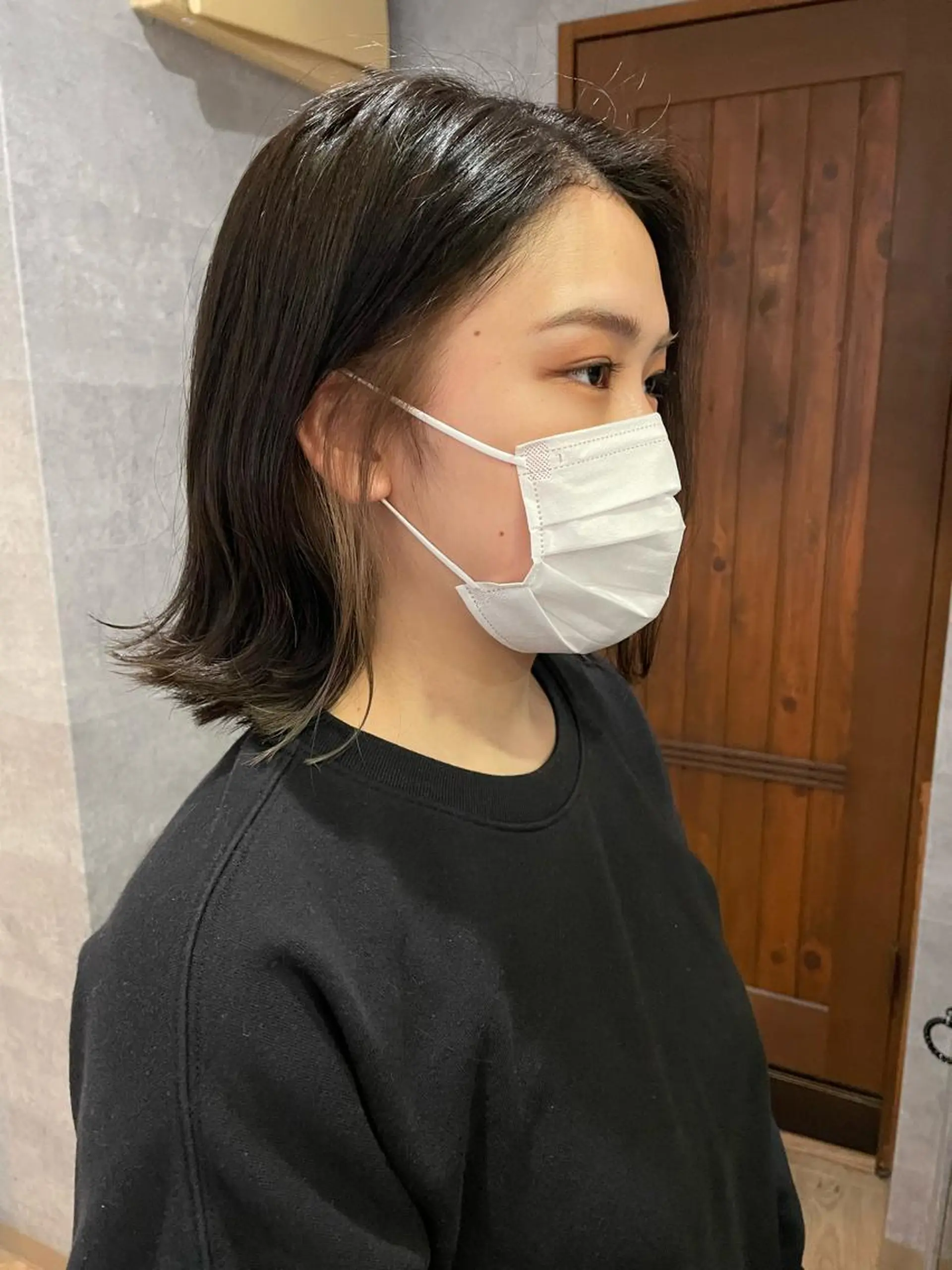 ミディアム 月200名以上担当 六甲徒歩30秒のヘアスタイル