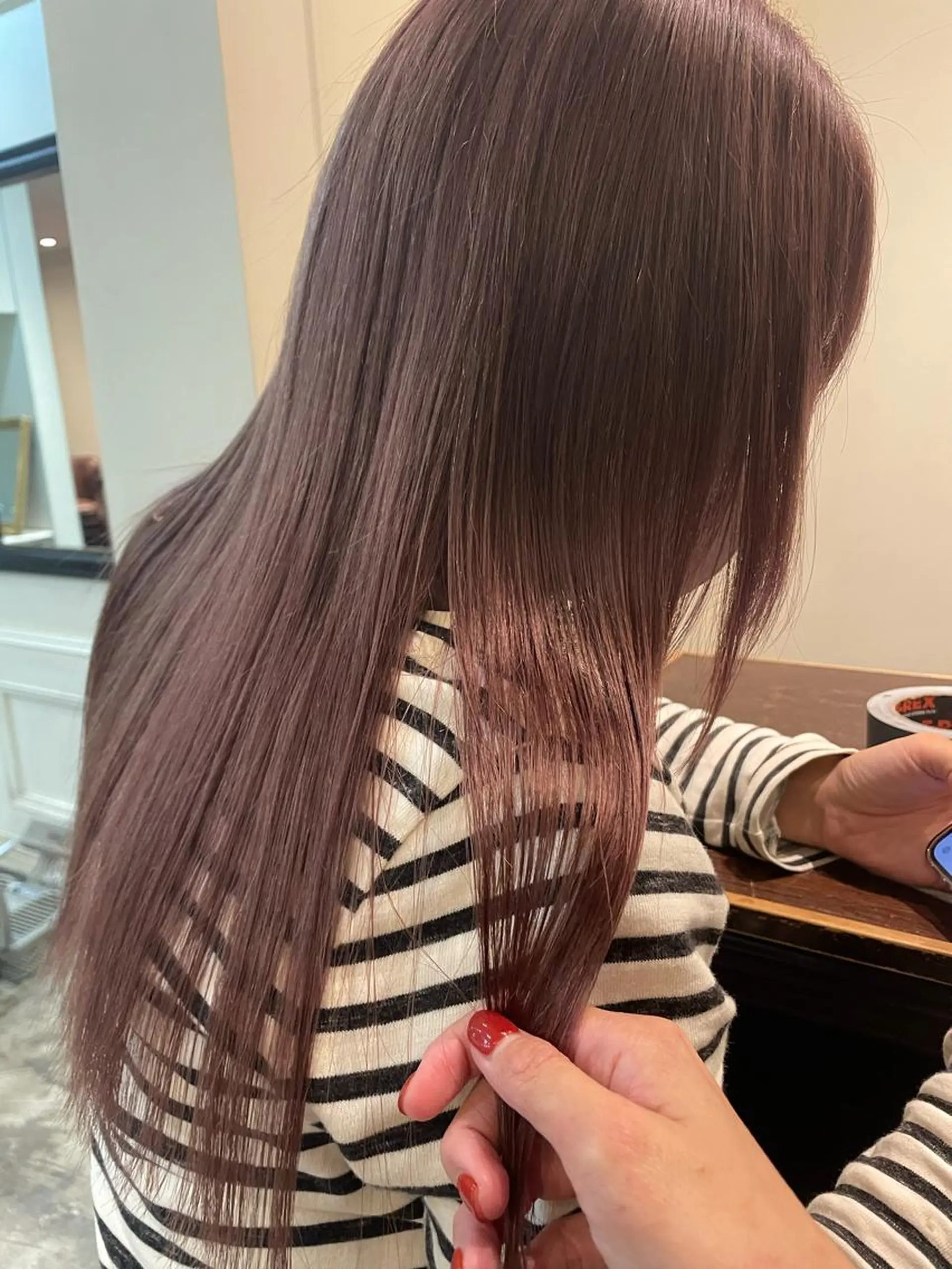 セミロング カラー classic 新横浜所属・大人girly🛋️ 🤍yukakoのヘアスタイル