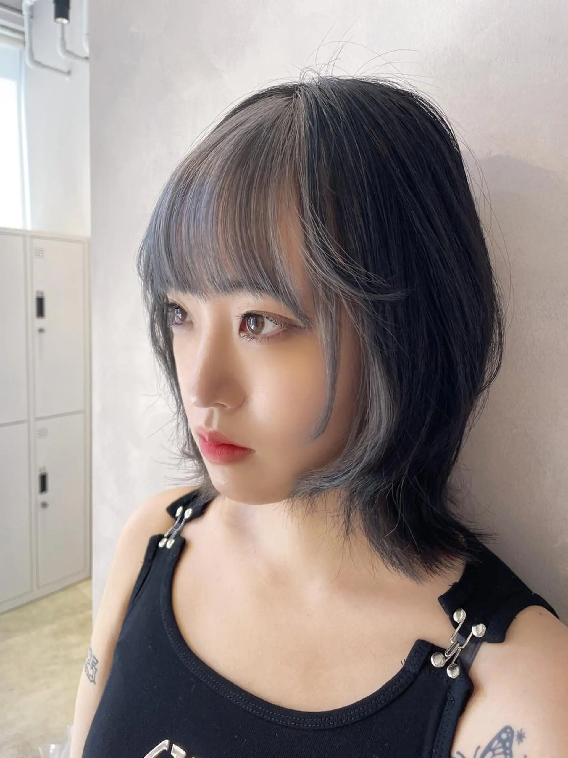 ミディアム カラー ブリーチ トリートメント カット ヘアカラー トリートメント 透明感カラー✨艶髪 制作🌱山根あゆみのヘアスタイル