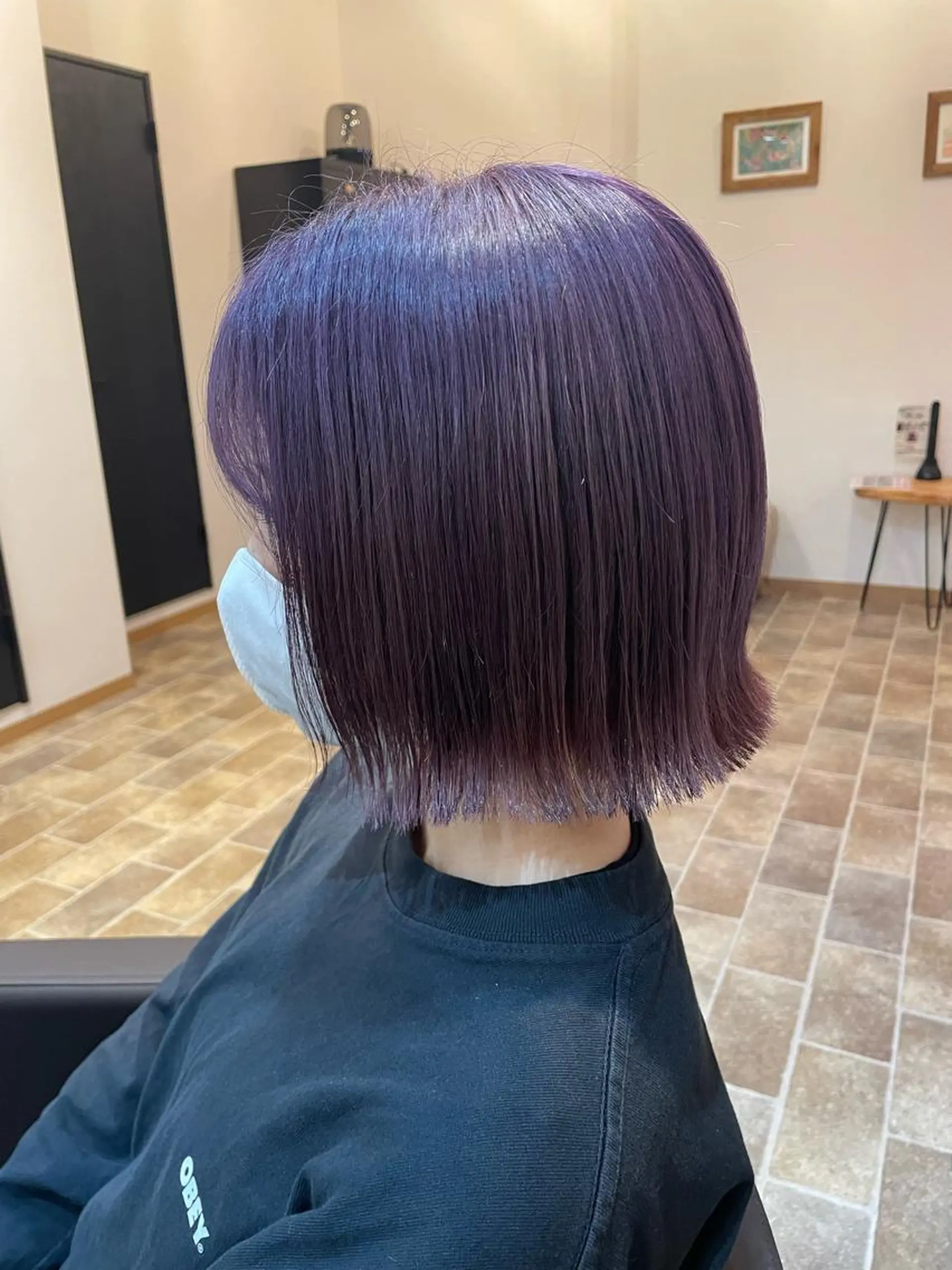 ミディアム カラー ラベンダーカラー ピンクカラー ヘアカラー YUI/ ブリーチカラー🌷のヘアスタイル