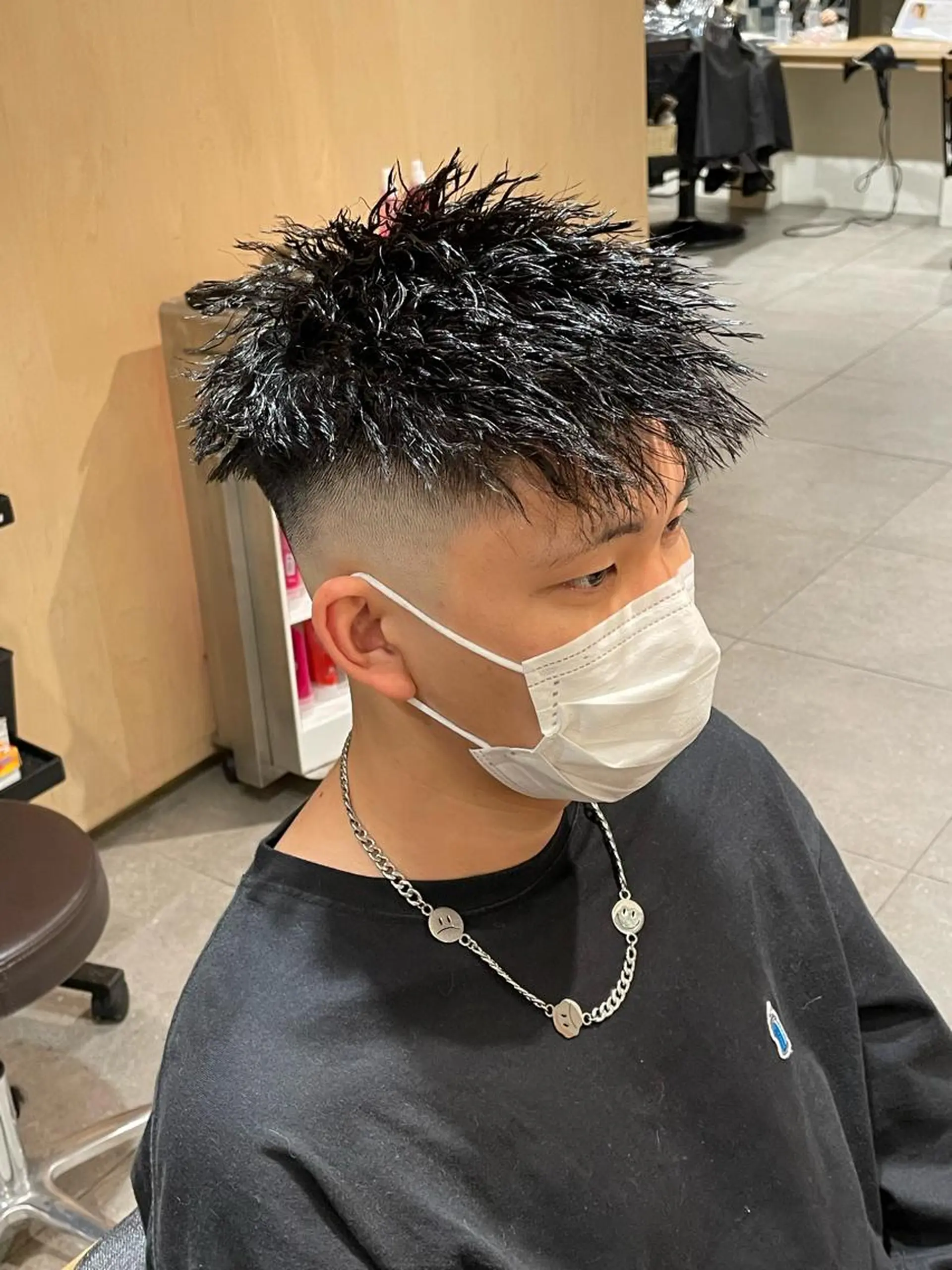 パーマ メンズ メンズパーマ メンズツイストパーマ ツイストパーマ 渋谷/フェード/ 國分 翔のヘアスタイル