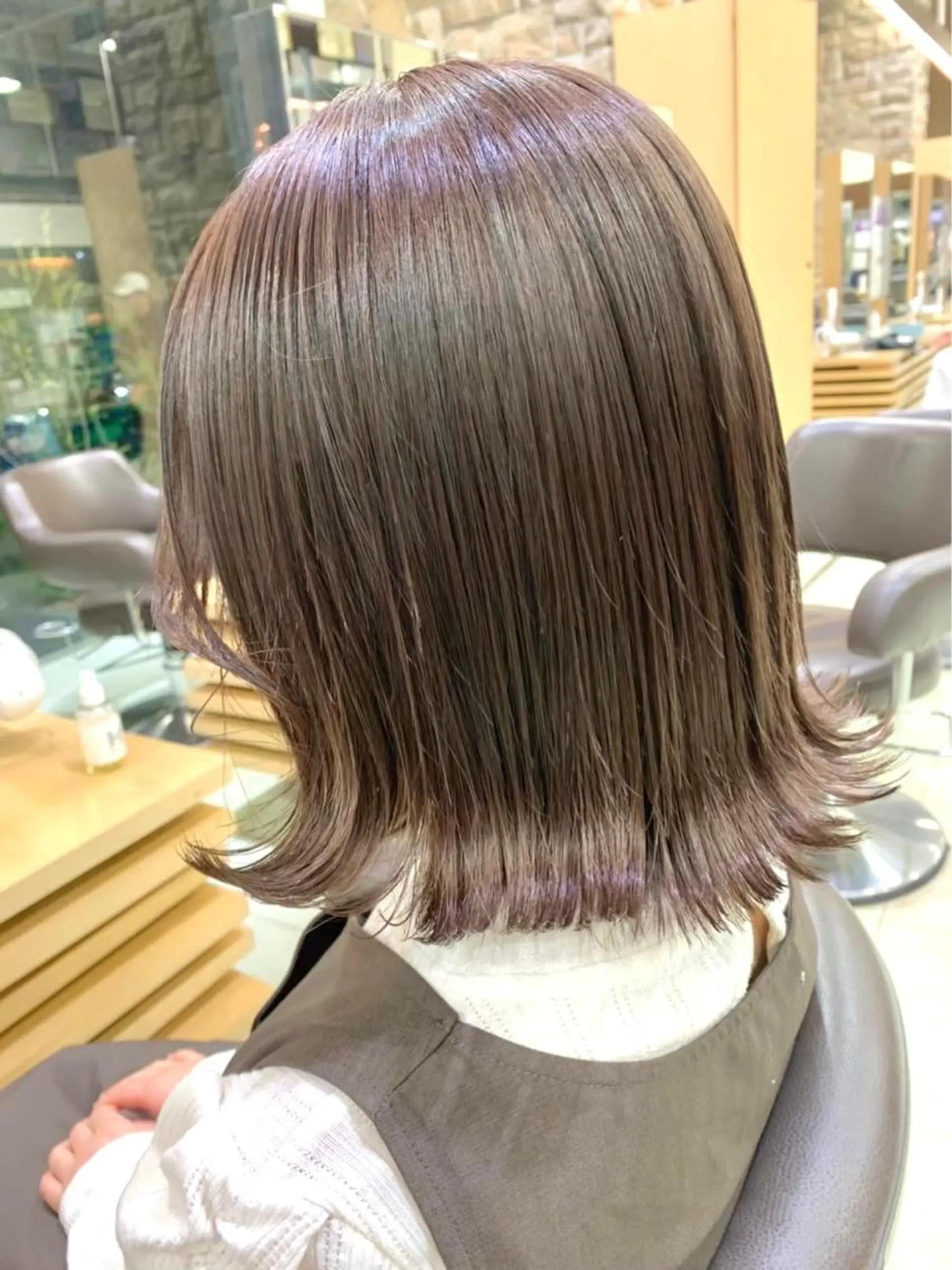 ミディアム カラー ベージュカラー ブラウンカラー メンズカット松戸/韓 国/メンズパーマ航太のヘアスタイル