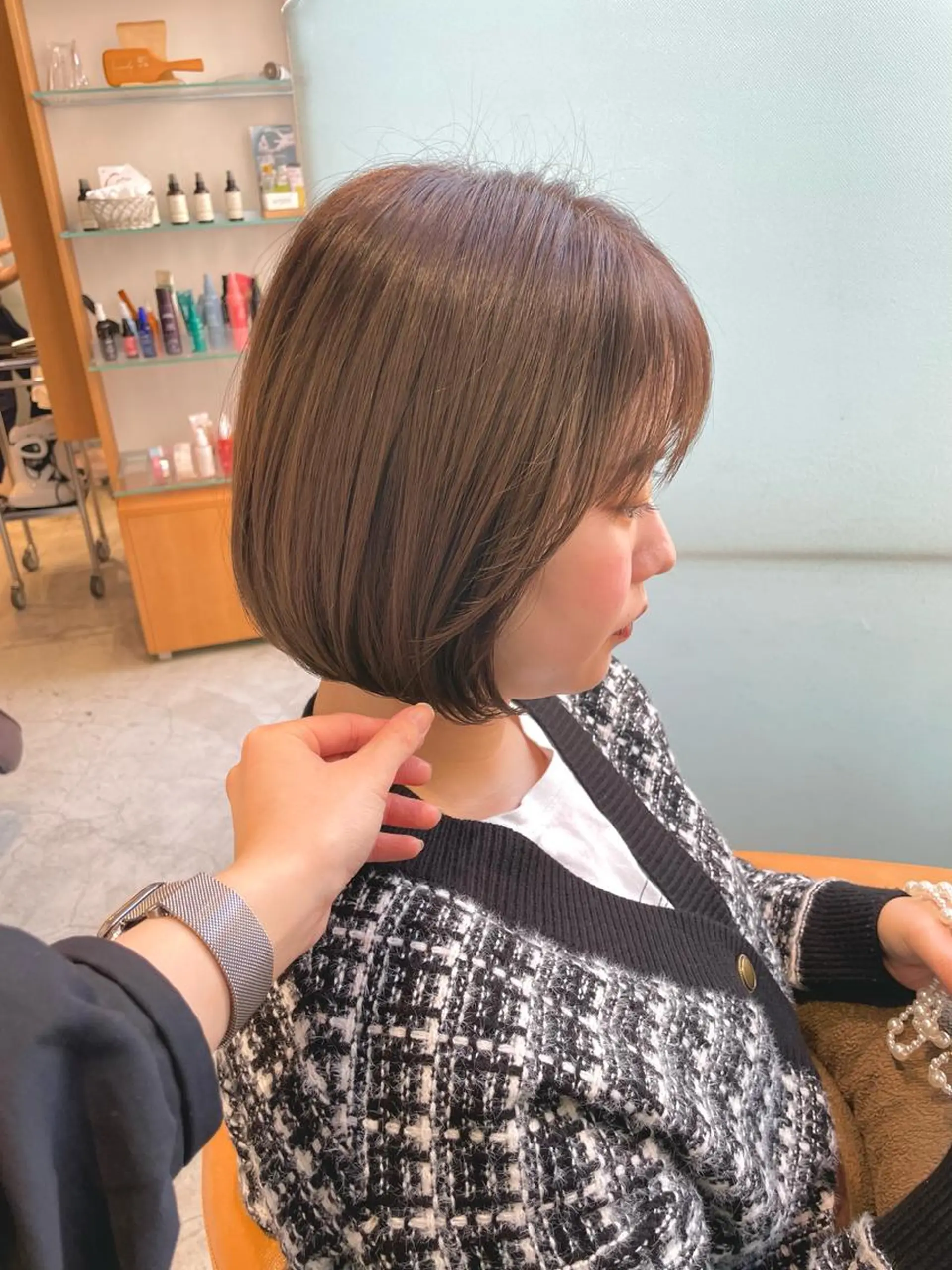 ショート カット 艶カラー/顔周り🌸 自由が丘/工藤さくらのヘアスタイル