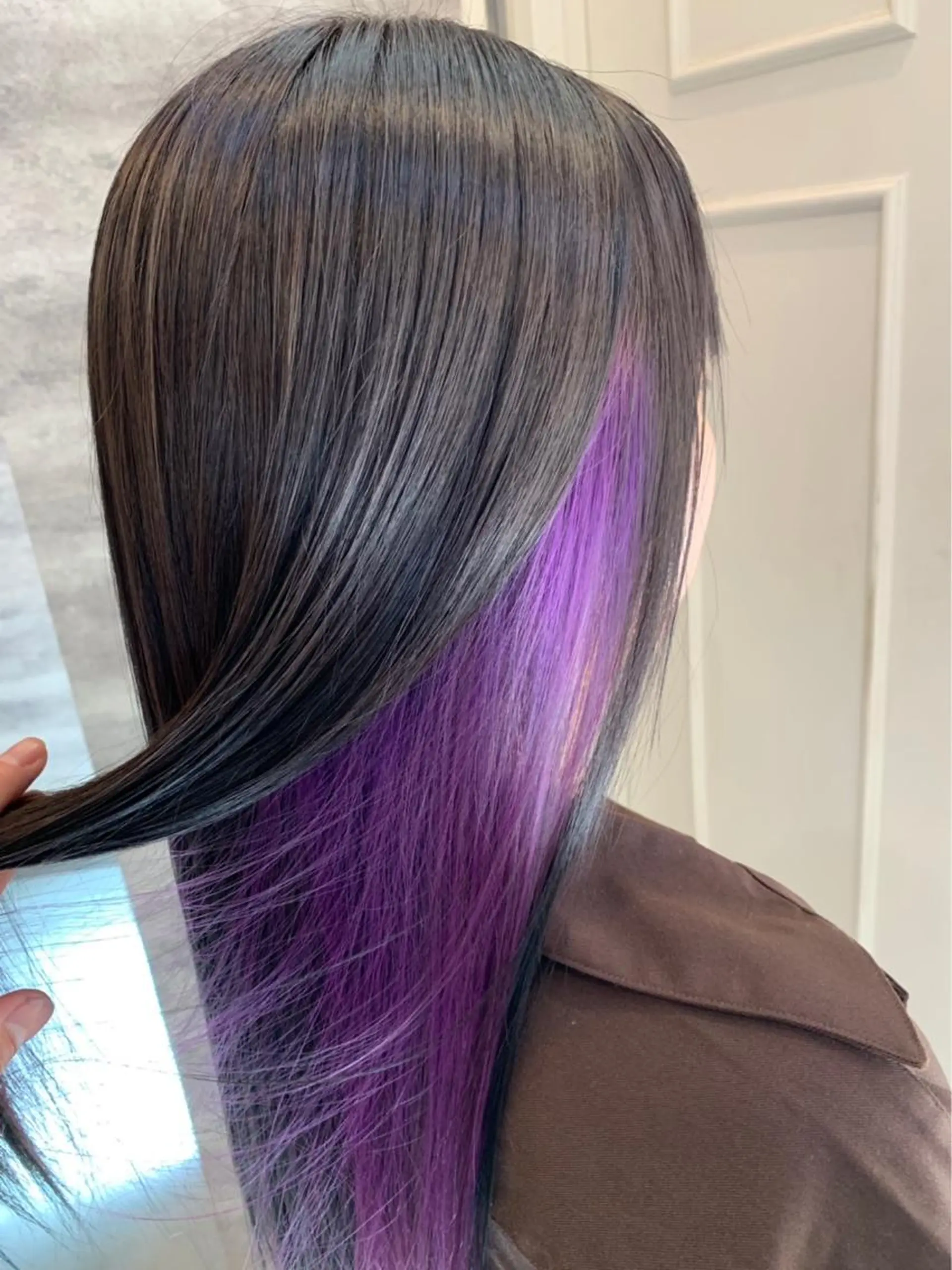 ミディアム カラー パープルカラー Blanco Color&Careのヘアスタイル