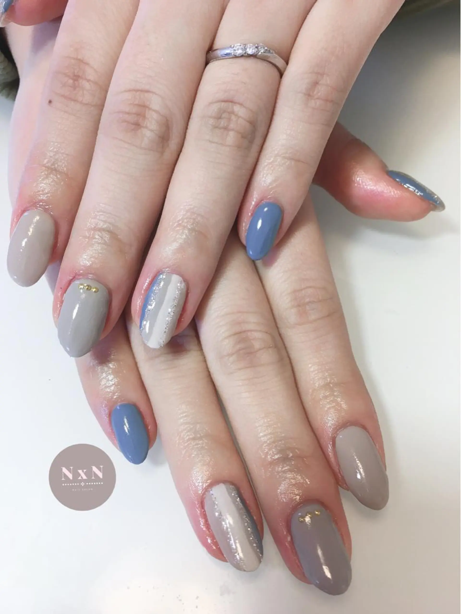 ネイル ジェルネイル ぷっくりネイル nail salon N×Nのネイルデザイン