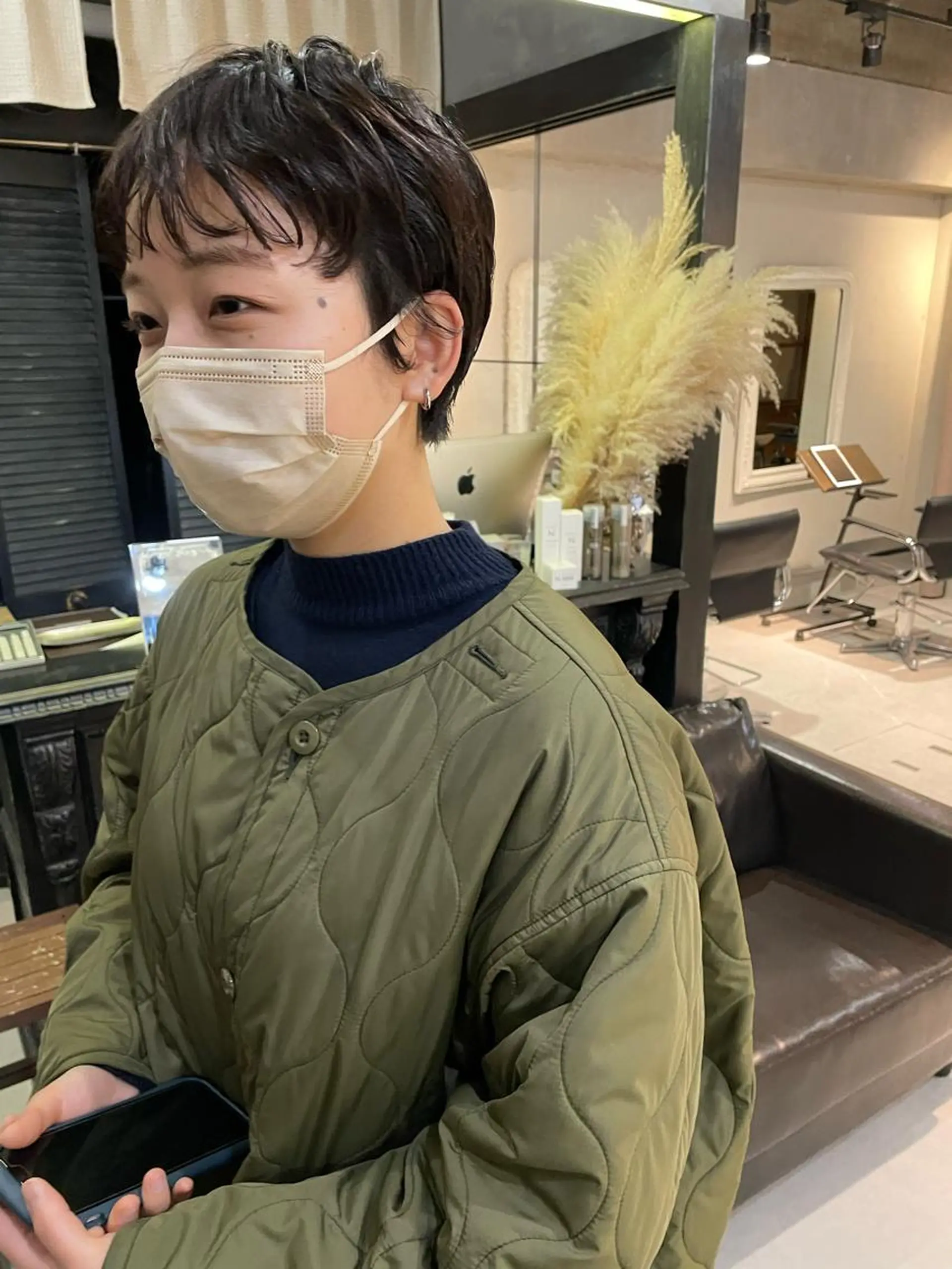 ショート パーマ ショートヘア カット パーマ トリートメント kvell by urban.所属・ショート・ボブ ・ウルフ✂︎IMAIのヘアスタイル