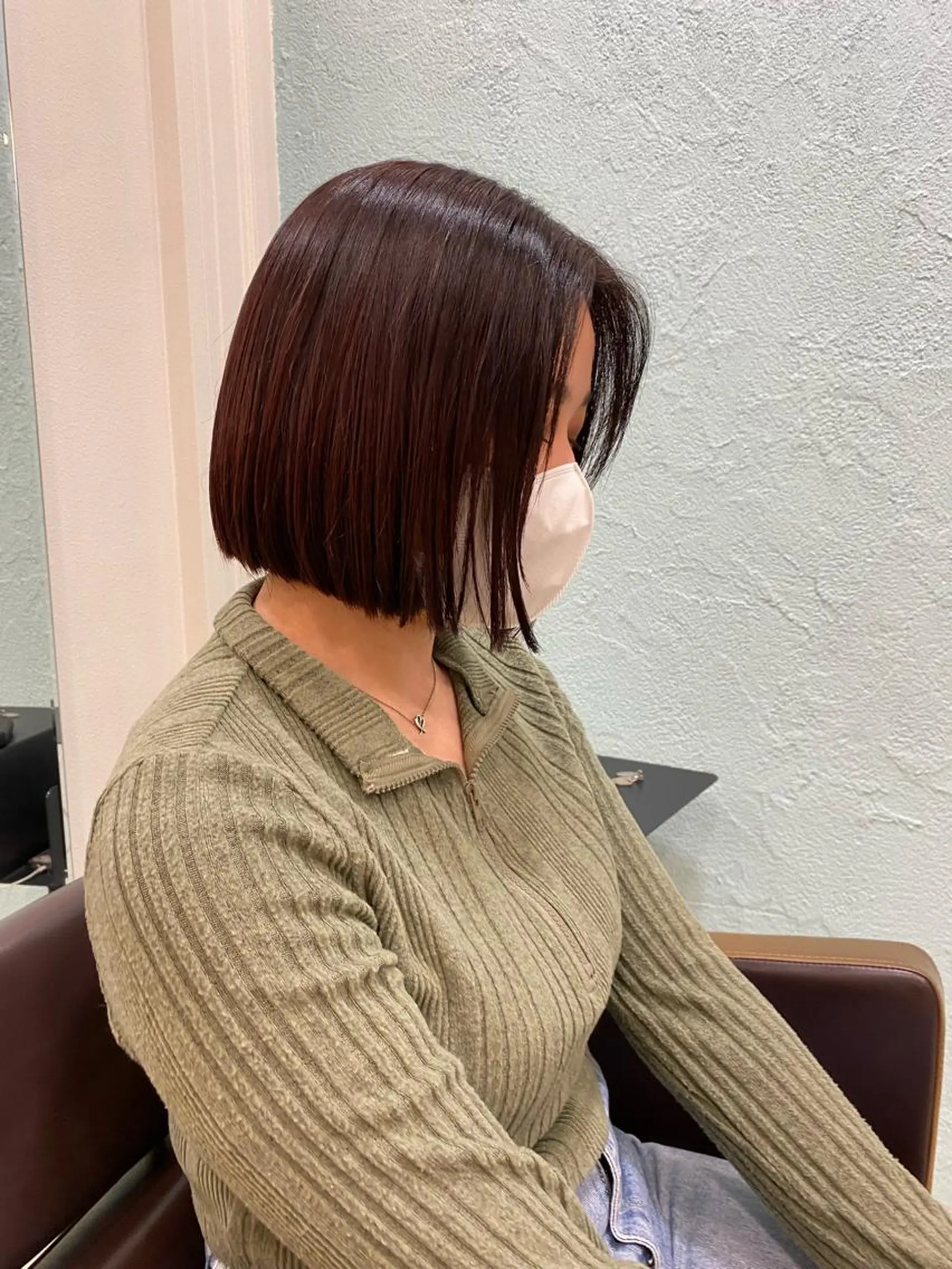 ミディアム カラー ボブ 菜 摘のヘアスタイル