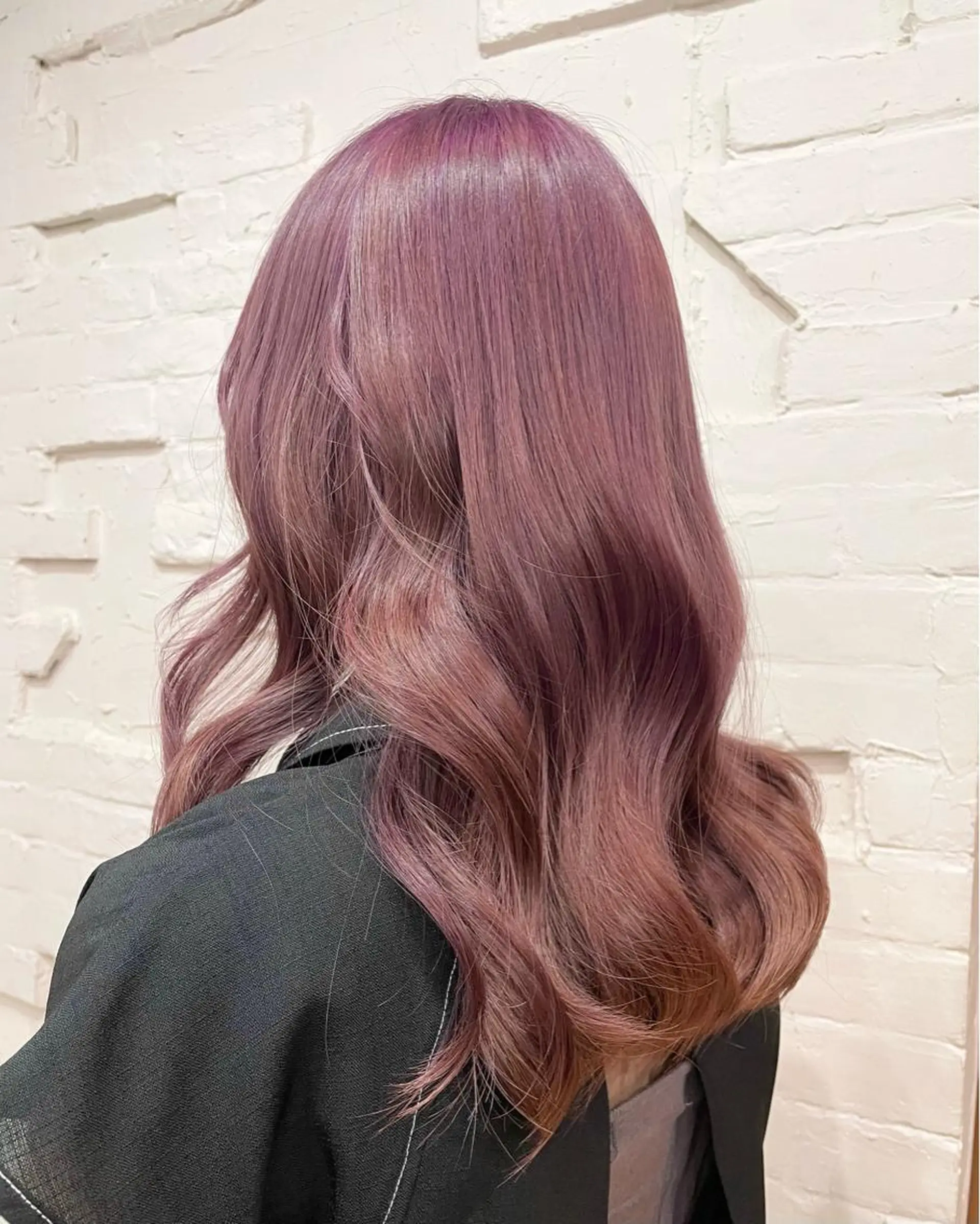 セミロング カラー ヘアアレンジ カット ヘアカラー トリートメント 【ピンク/韓国ヘア/ ヘアセット】亜海のヘアスタイル