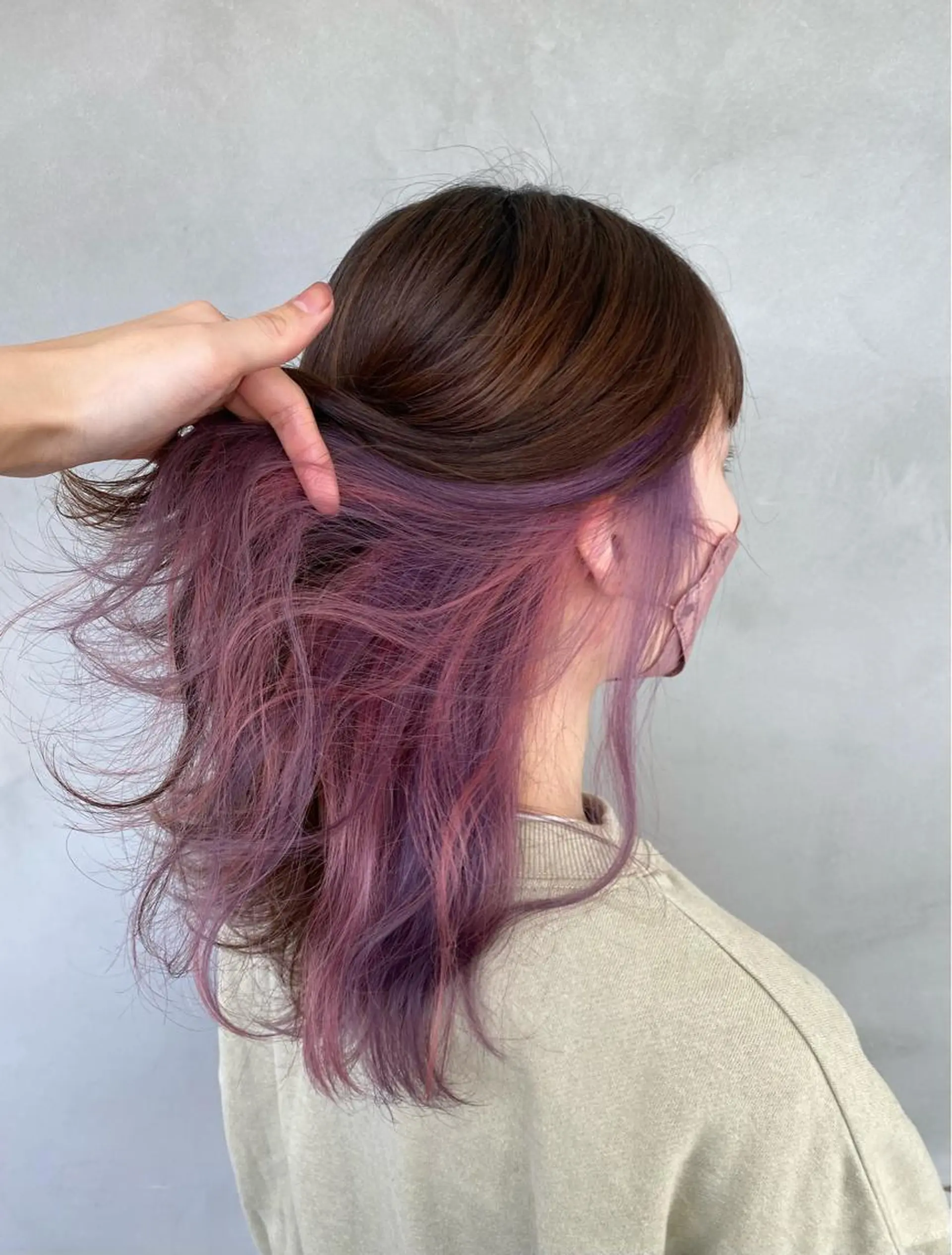 セミロング カラー マンツーマン施術🌷 透明感/HIKARIのヘアスタイル