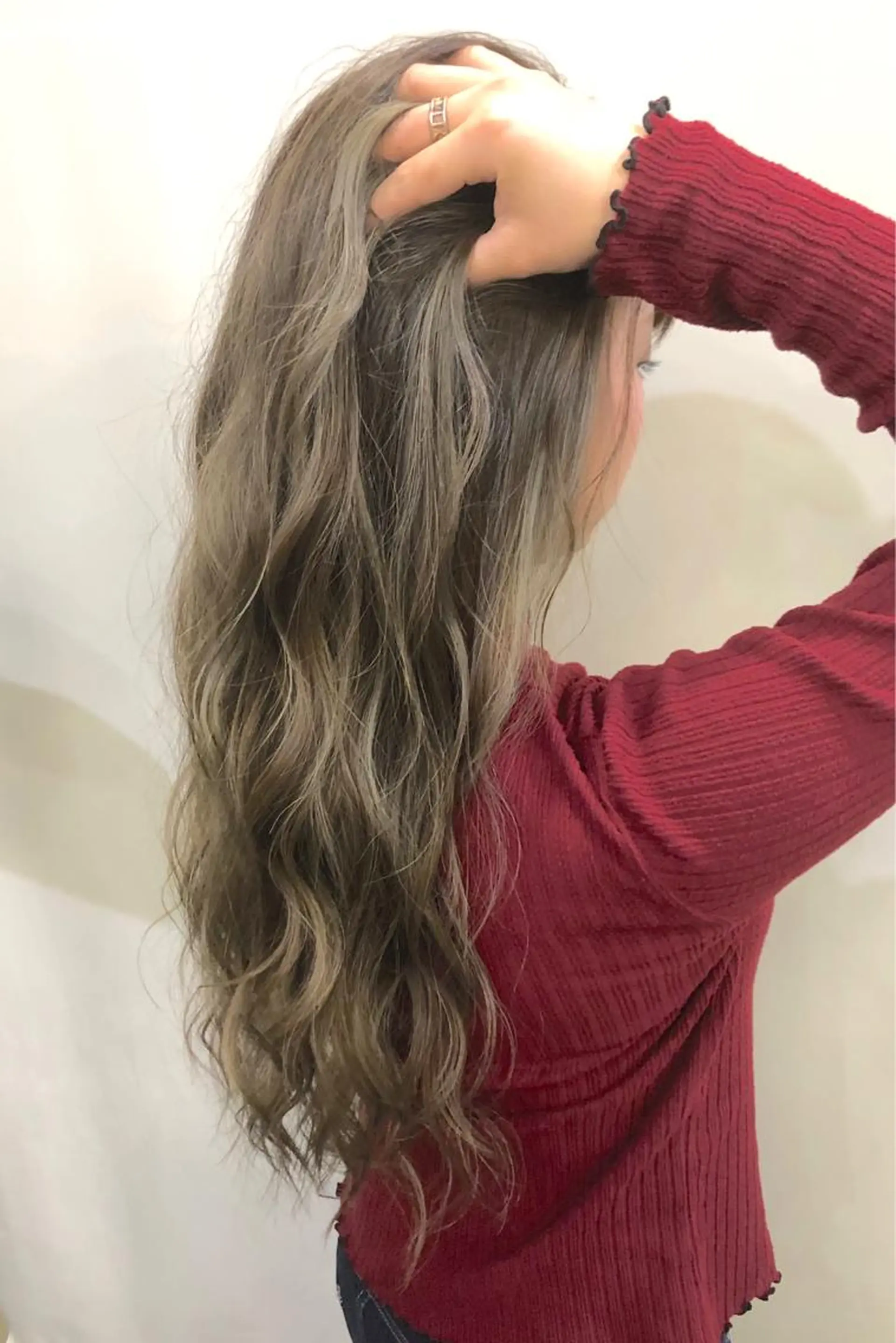 ロング カラー ハイライトカラー ハイライト 奥山義進/大宮 /ダブルカラーのヘアスタイル