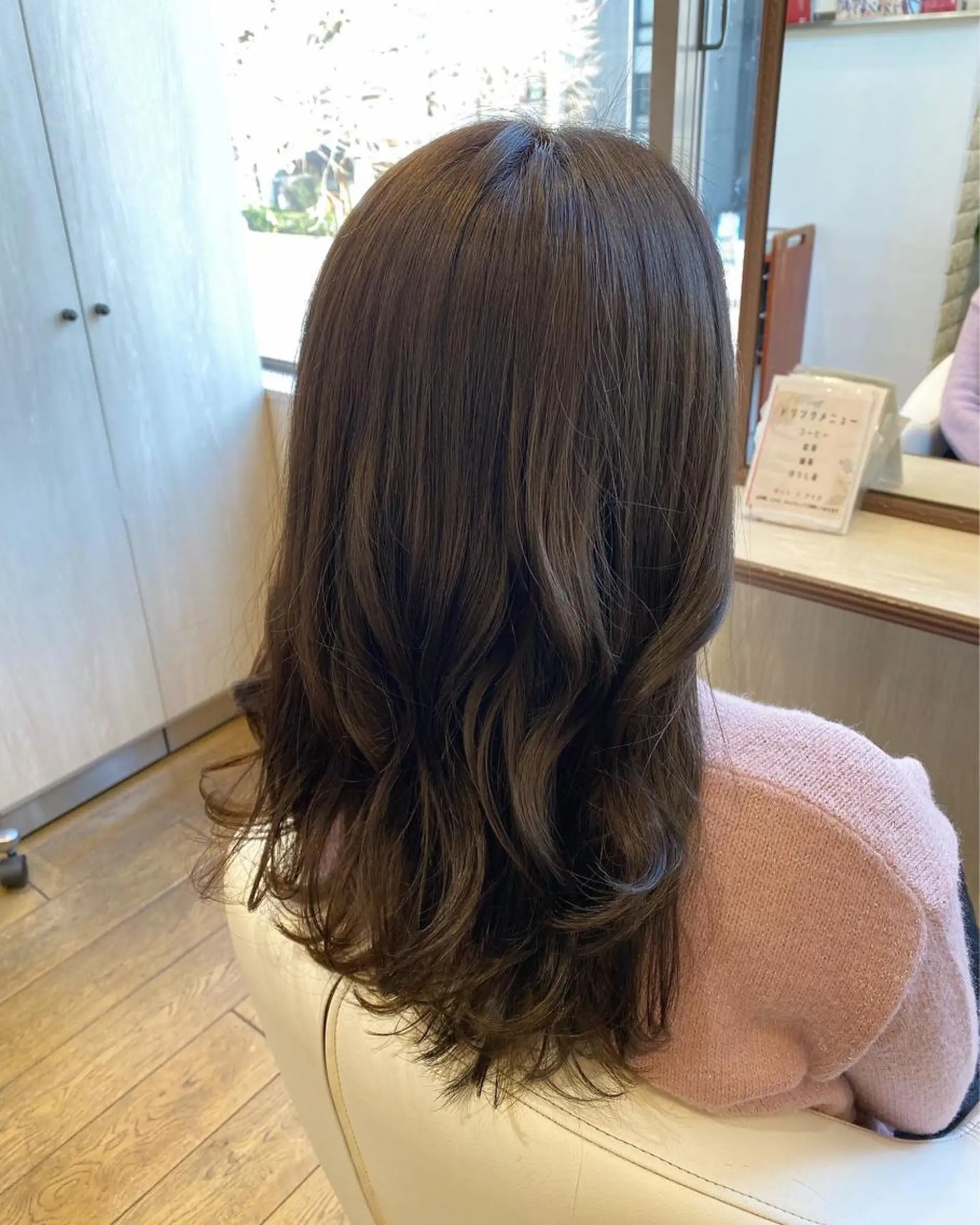 セミロング カラー 艶感🫧透明感カラー YUKARIのヘアスタイル