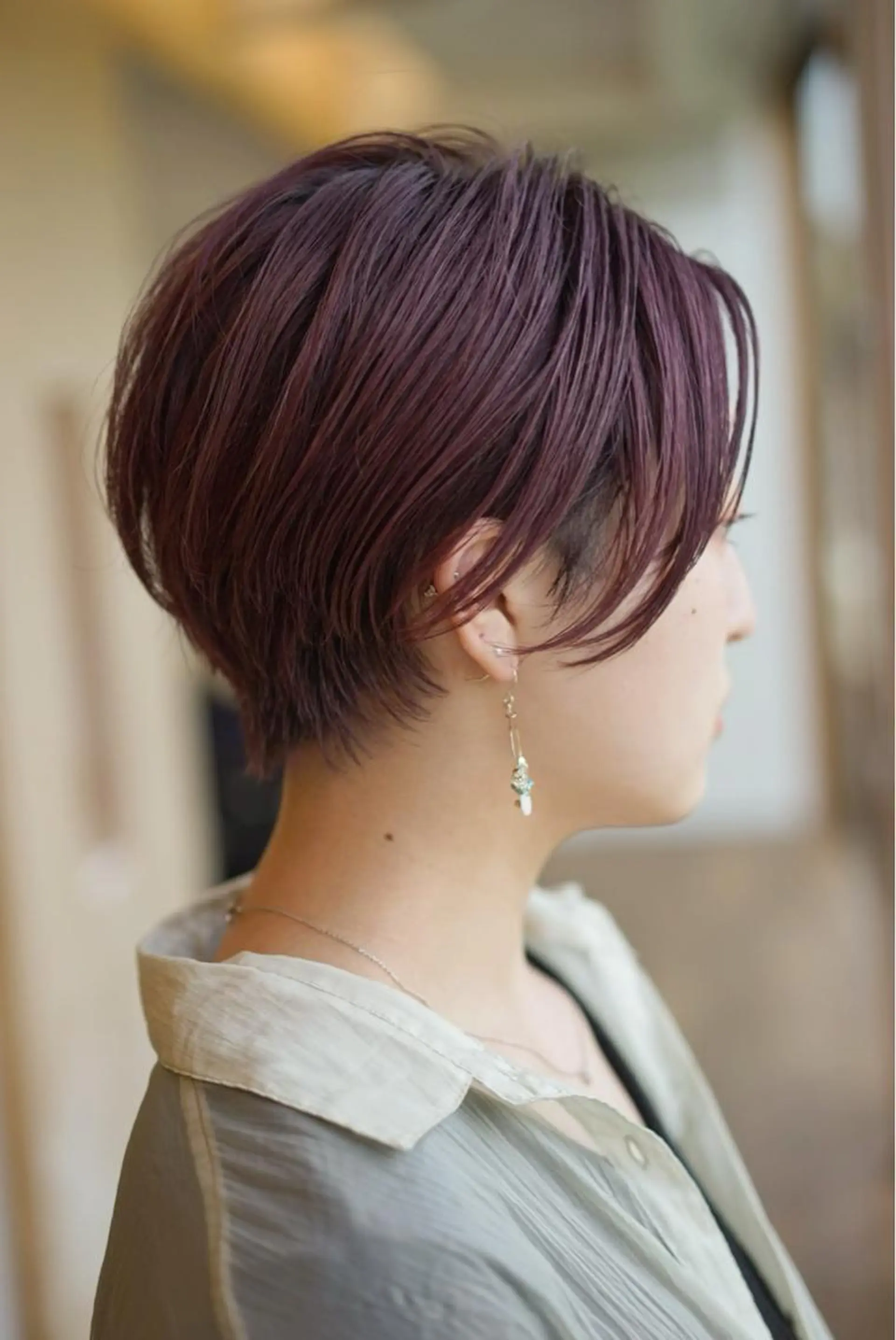 ショート カラー ナガス カズアキのヘアスタイル