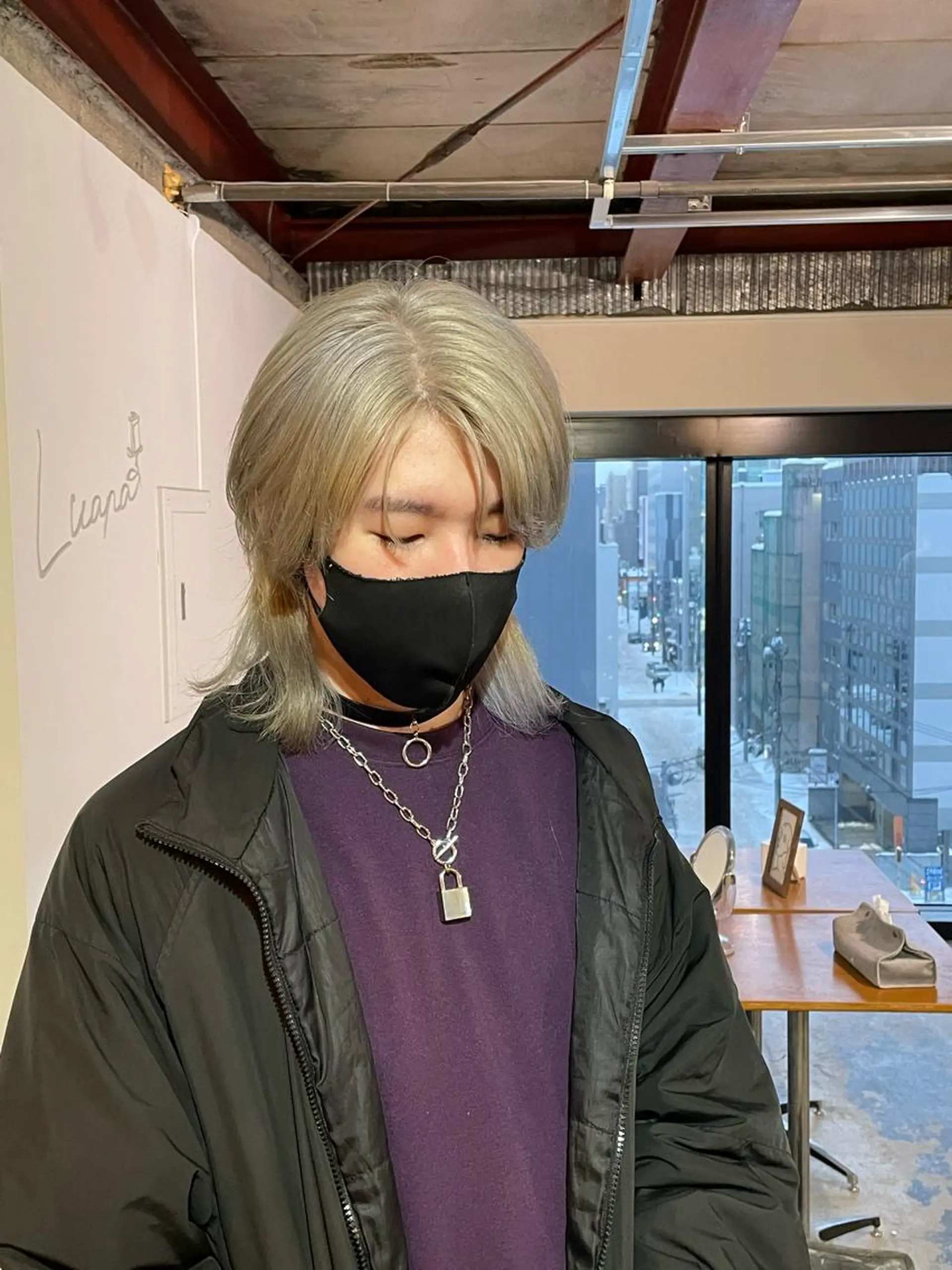 カラー 顔まわり/W カラー/リョウのヘアスタイル