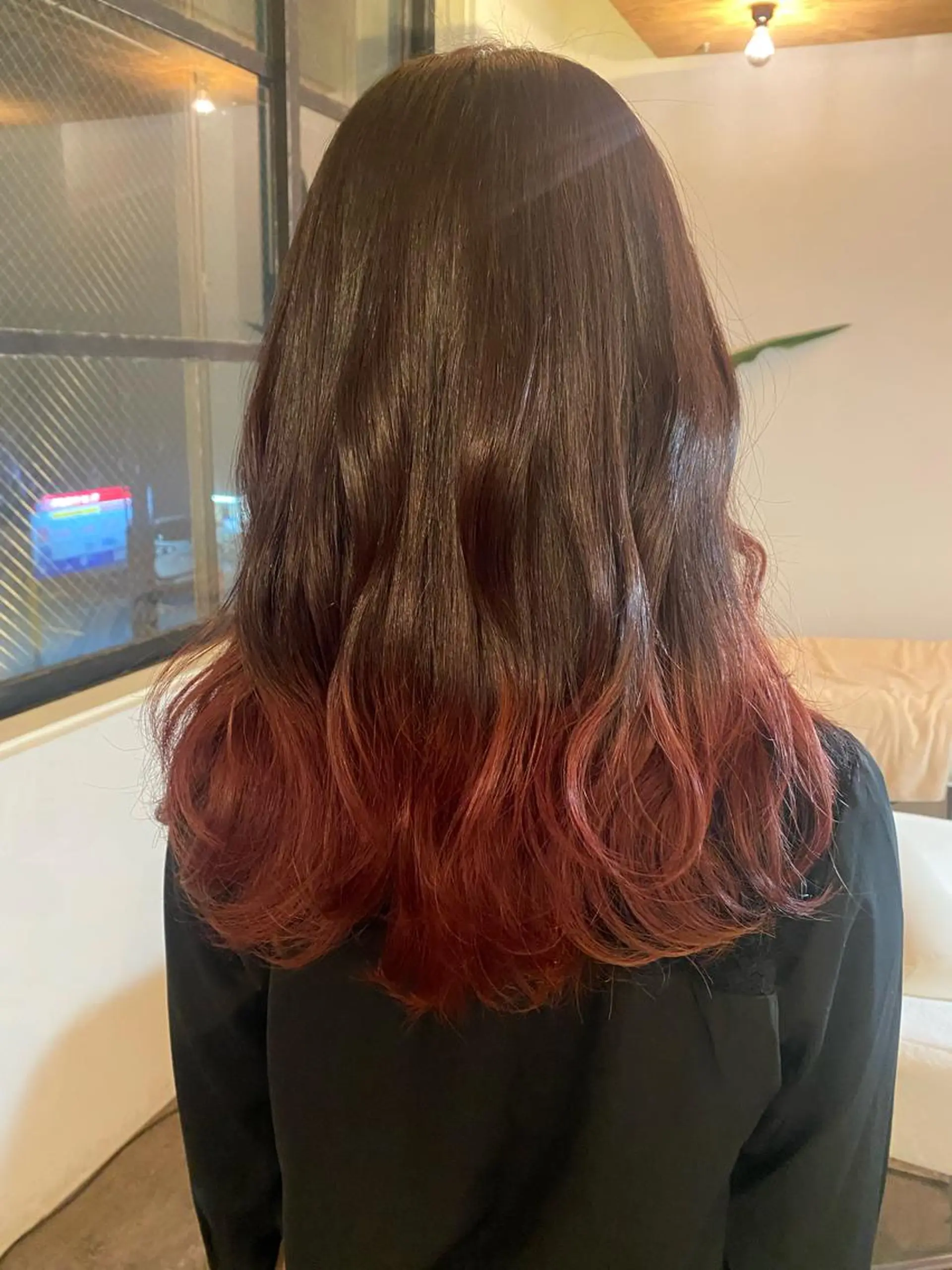 ロング パープルカラー ari/ヘアセット レイヤーカット✂︎のヘアスタイル