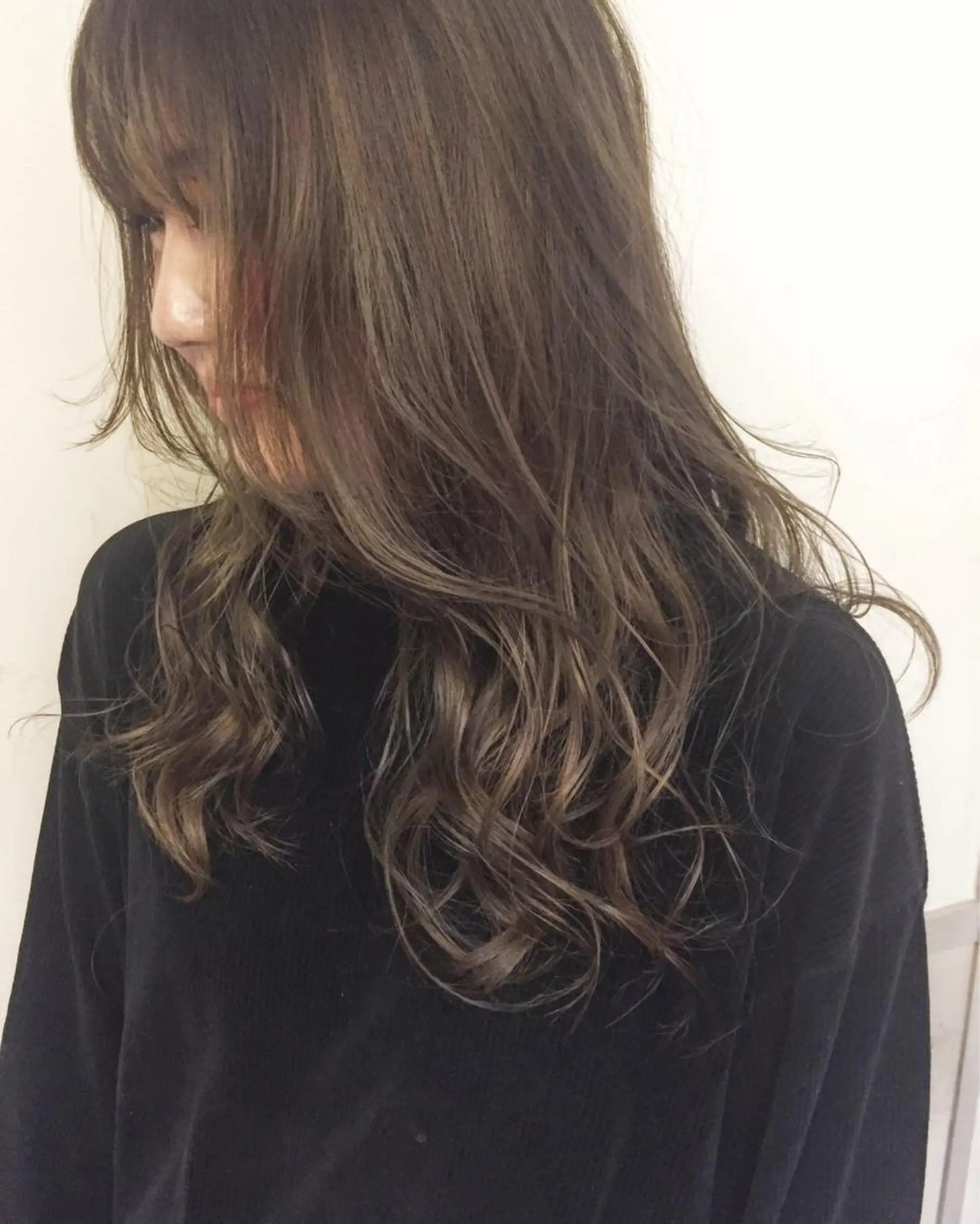 ロング カラー 東 みのりのヘアスタイル