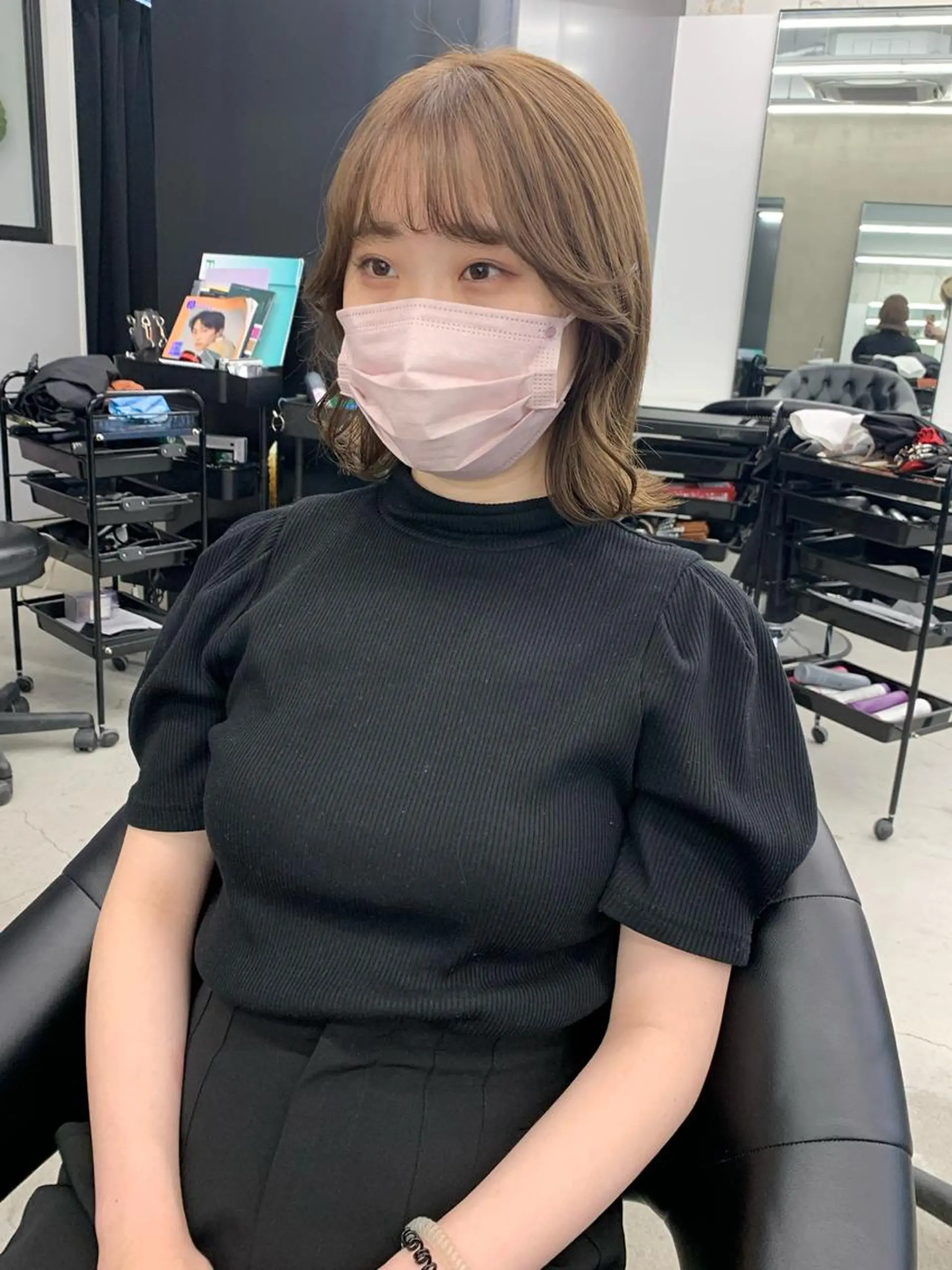 ミディアム カラー kimika🥑 メンズ/髪質改善のヘアスタイル