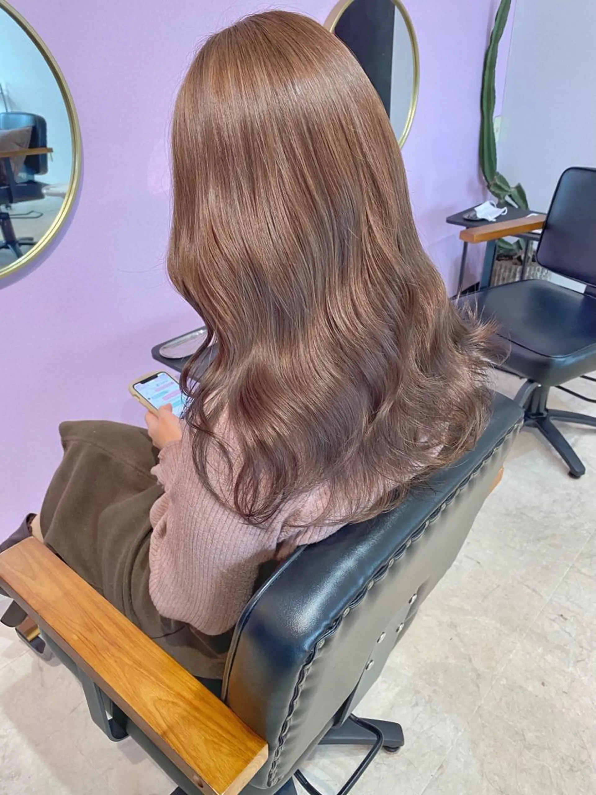 ロング カラー 藤井 貴美子のヘアスタイル