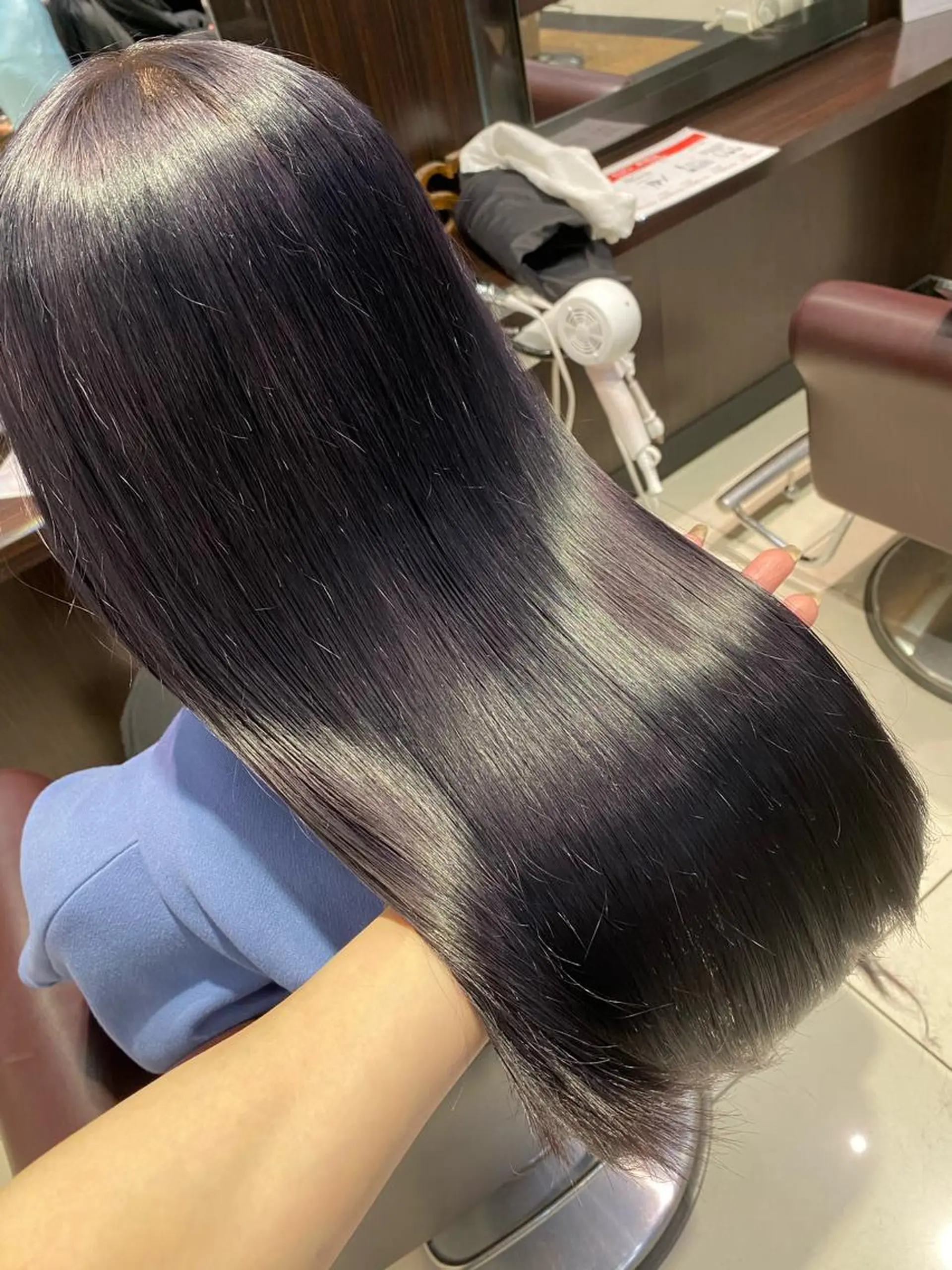 ロング カラー ヘアカラー トリートメント hina☺︎ 髪質改善/ストレートのヘアスタイル