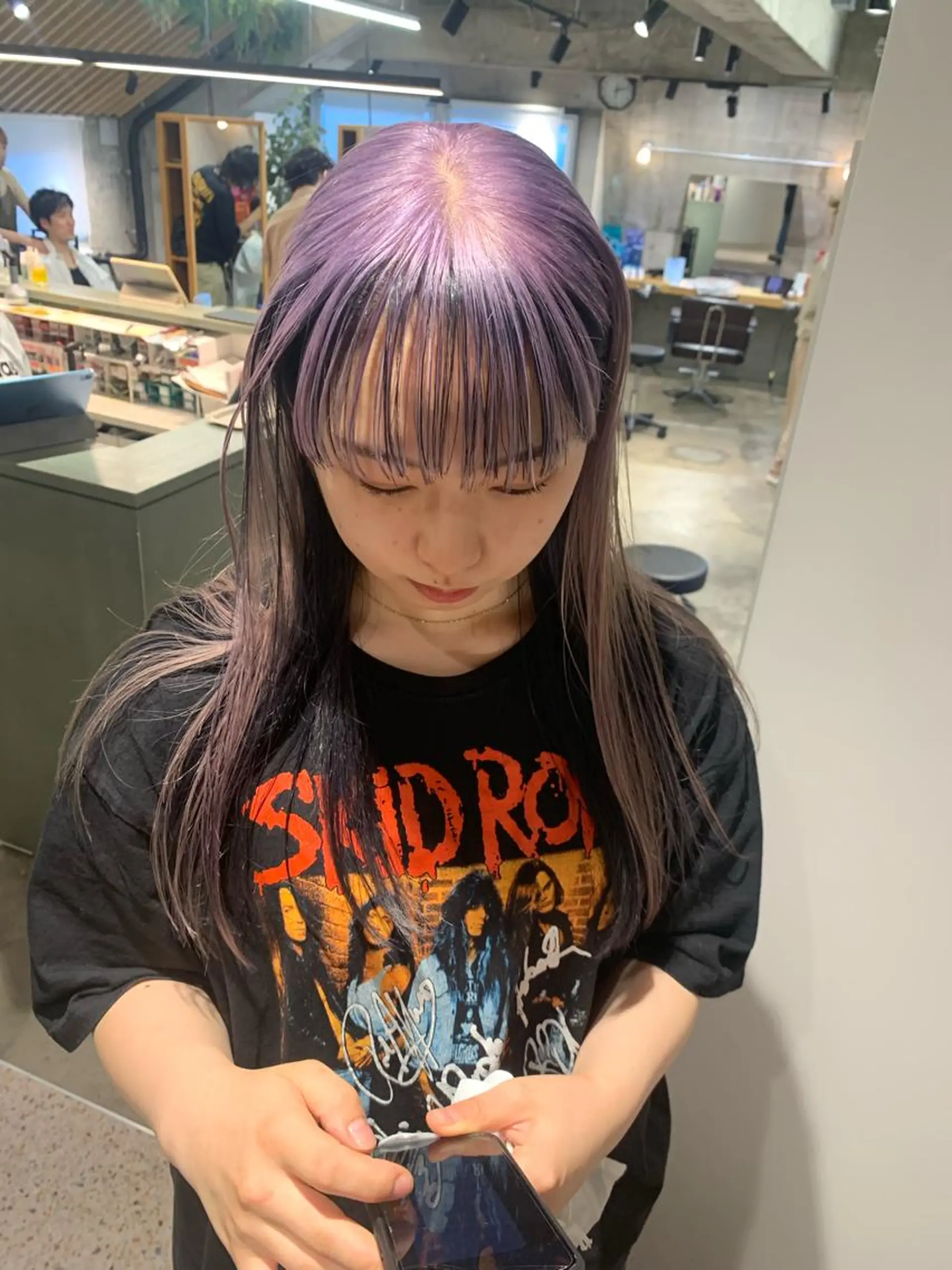 ロング カラー ヘアカラー 丸山璃子 /パーマ/レイヤーのヘアスタイル