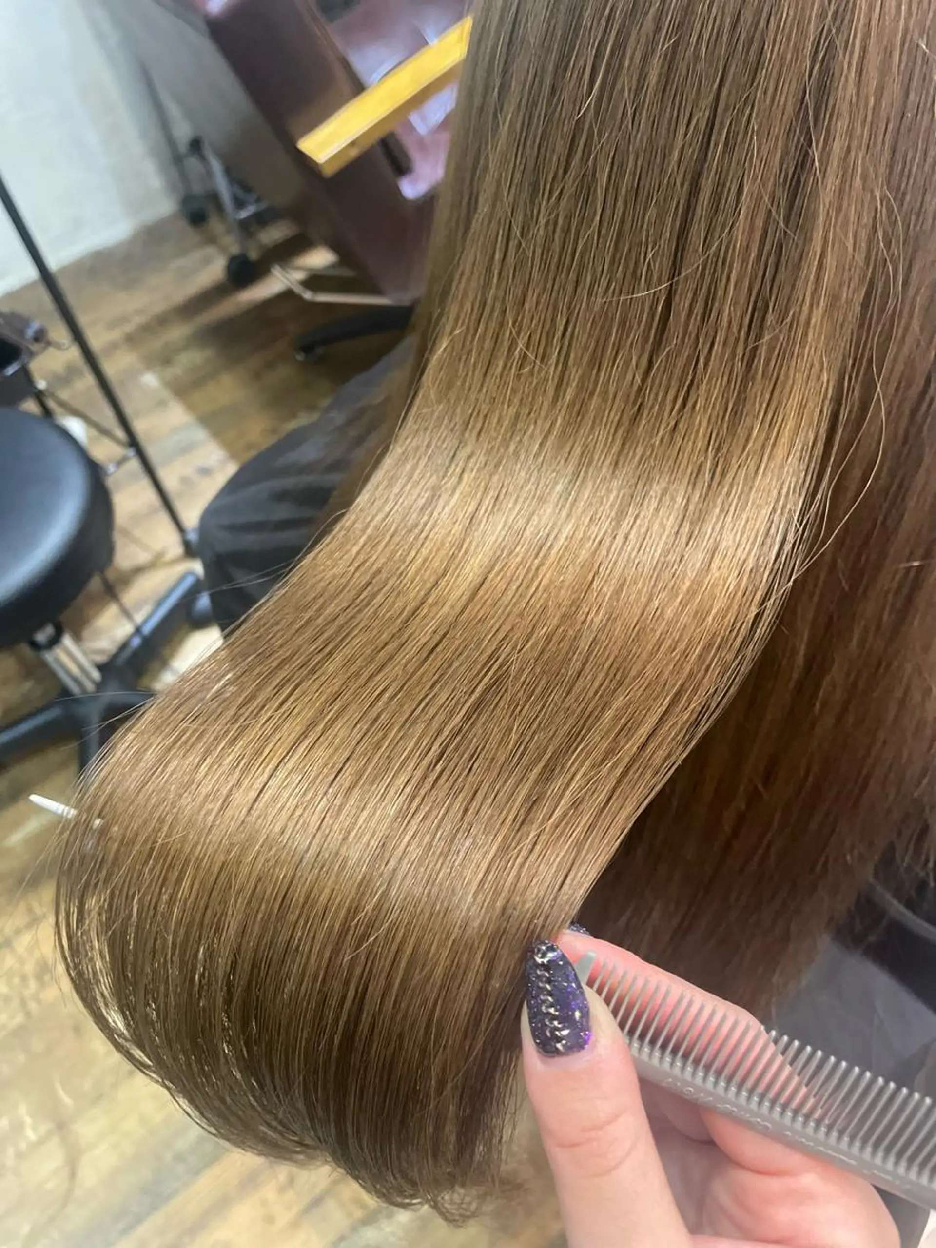 ロング カラー カット ヘアカラー トリートメント 極艶透明感カラー🐰 髪質改善/出雲つぐみのヘアスタイル