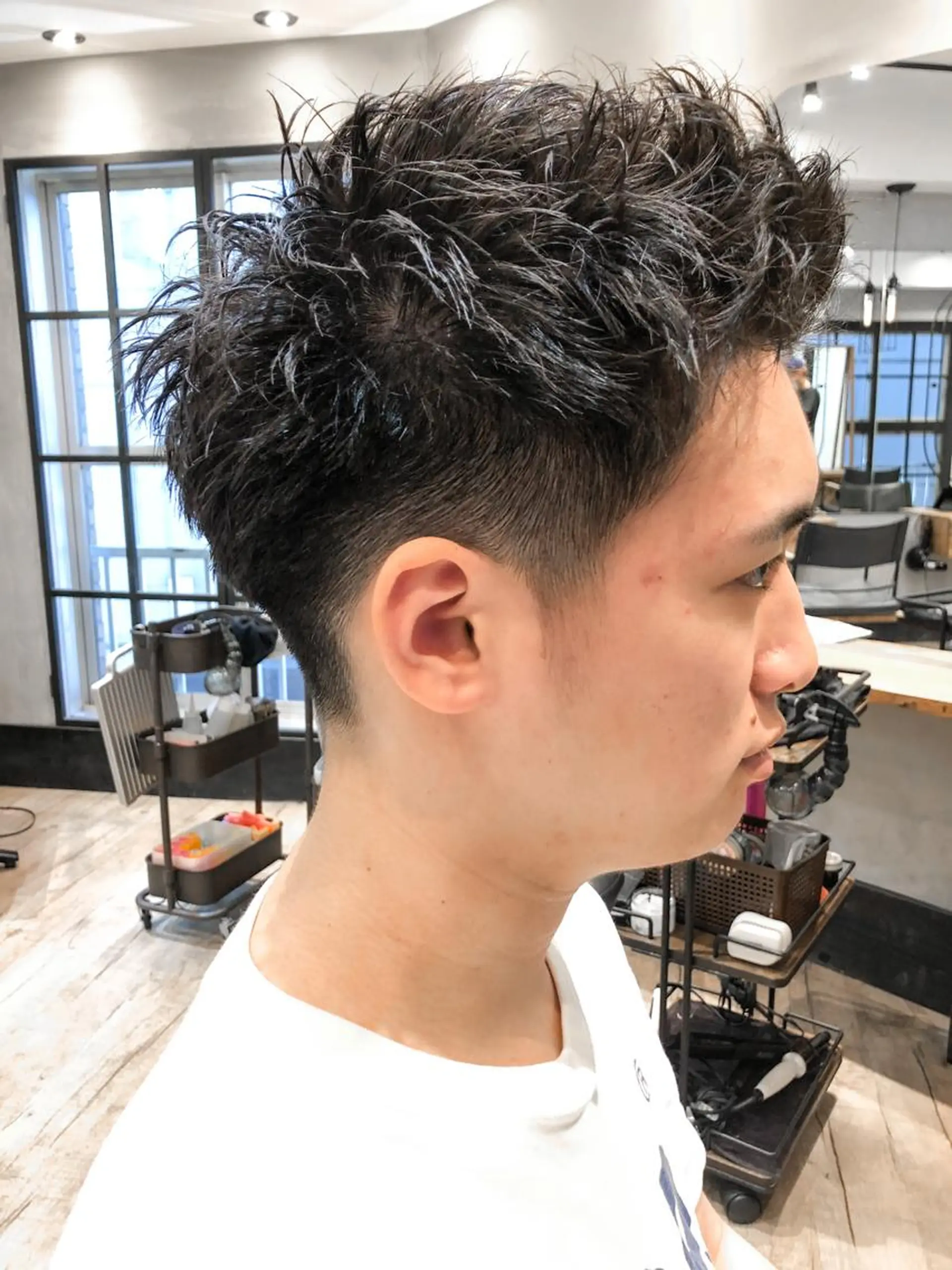 ショート パーマ メンズ メンズパーマ メンズベリーショート ベリーショート ショートヘア lana hair 新宿髪質改善トリートメント新宿三丁目【ラナヘアー】所属・新宿メンズ専門 モテ清潔感パーマ特化のヘアスタイル