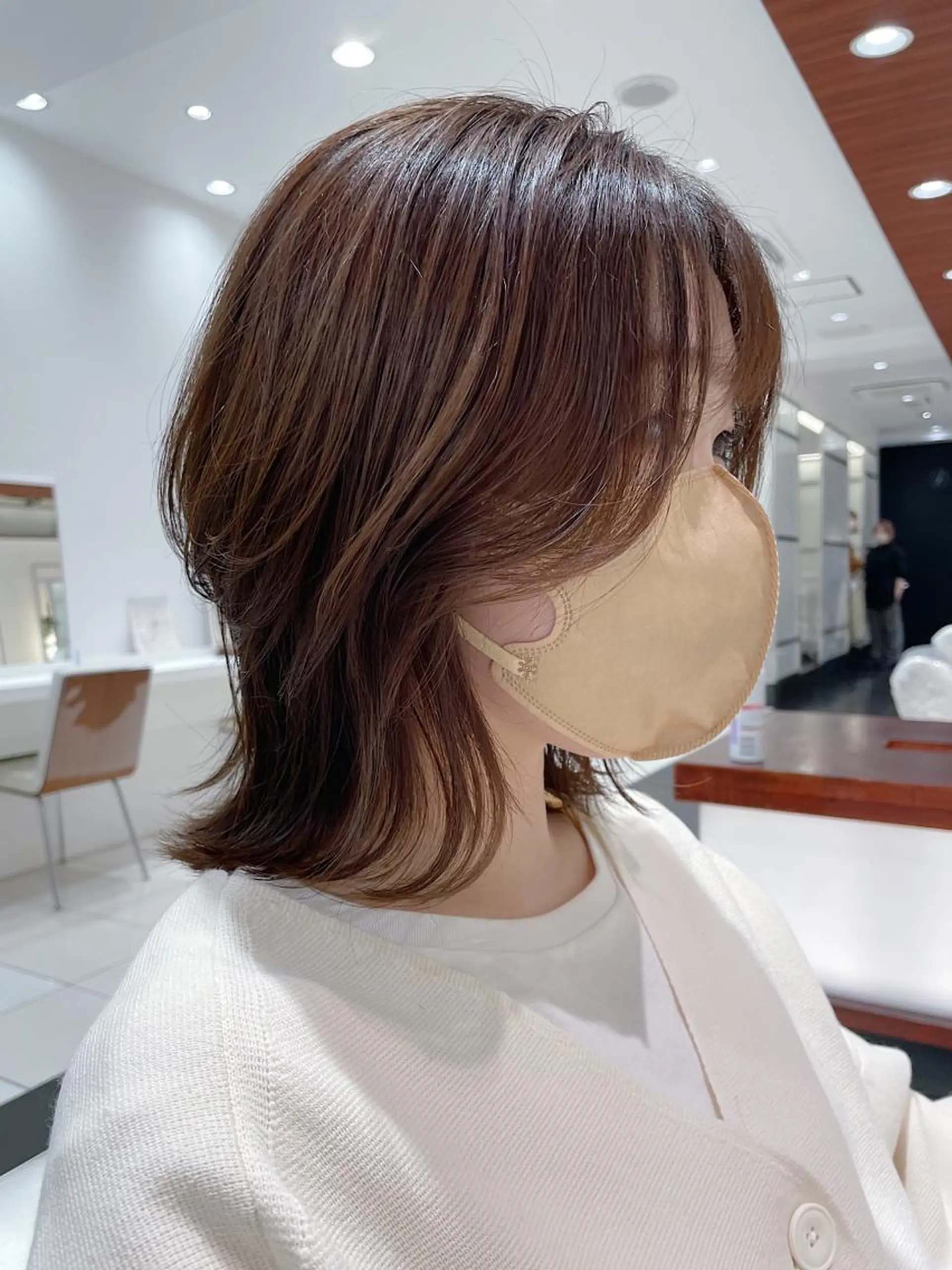 ミディアム カラー レイヤーカット カット ヘッドスパ BiBi    武田 あやのヘアスタイル