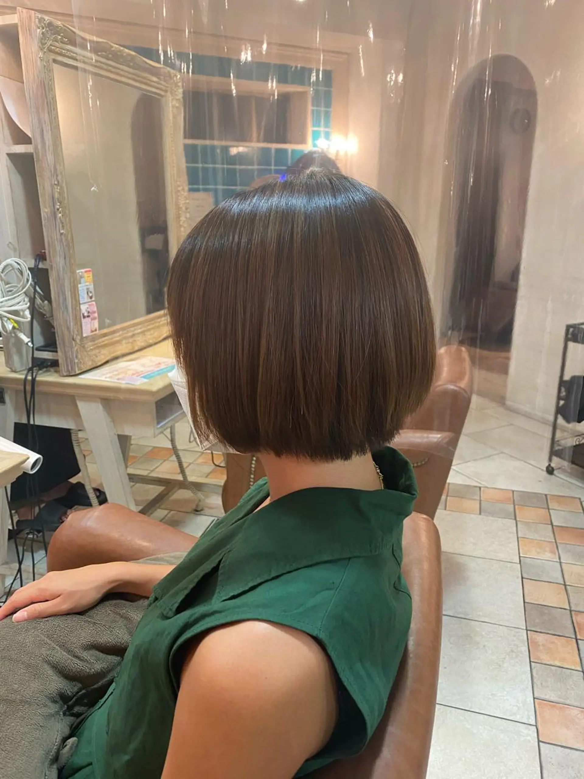 ショート パーマ ショートボブ ボブ ショートヘア amie by afloat(エイミーバイアフロート)所属・井上 日菜乃のヘアスタイル