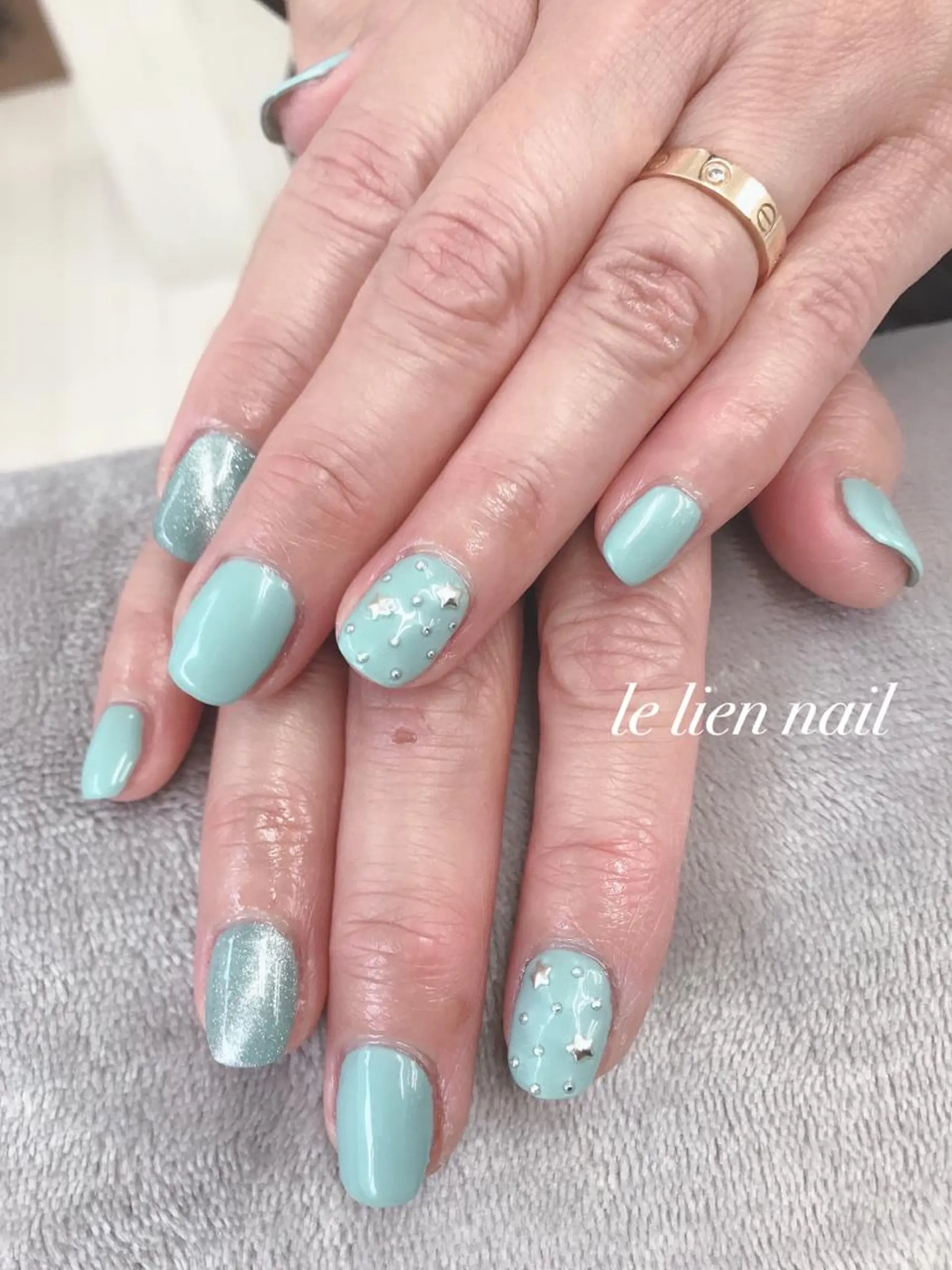 ショート le lien nailのネイルデザイン