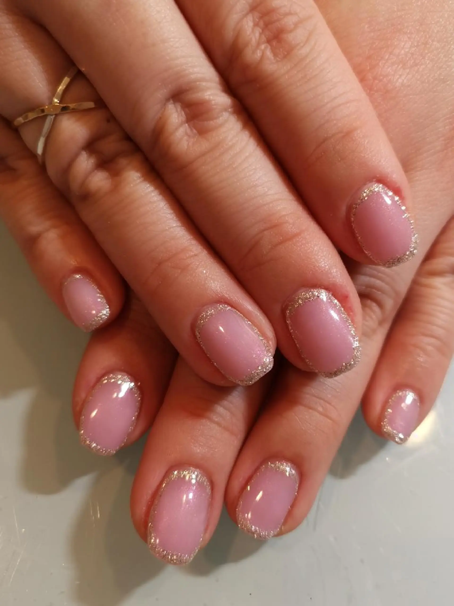 ネイル ラメ(グリッター) ピンク 人気エリア💖完全個室【ルリエ】所属・ネイルサロン Lelienルリエのネイルデザイン