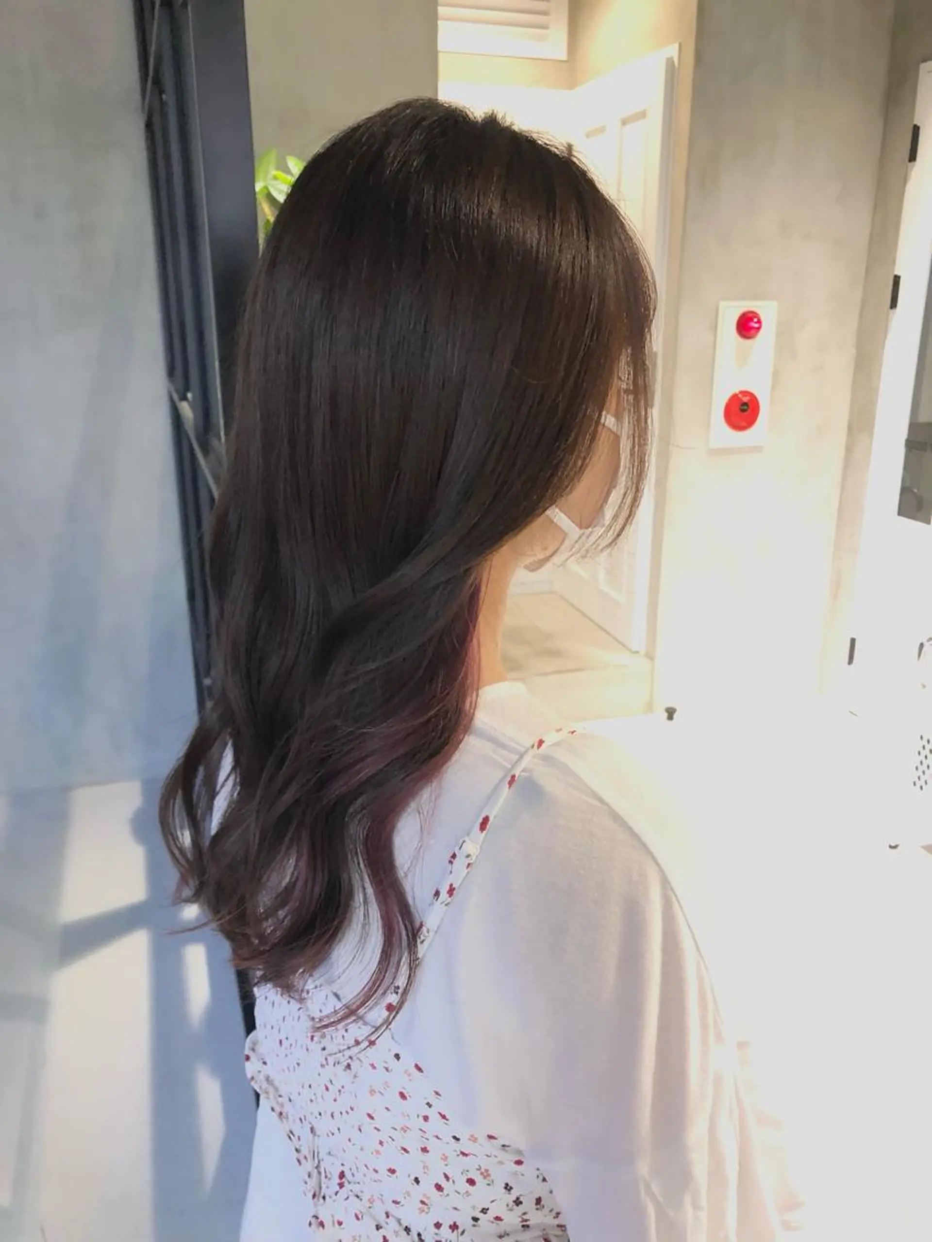 セミロング カラー ヘアアレンジ インナーカラー ピンクカラー ショートヘア原宿 fifth コシのヘアスタイル