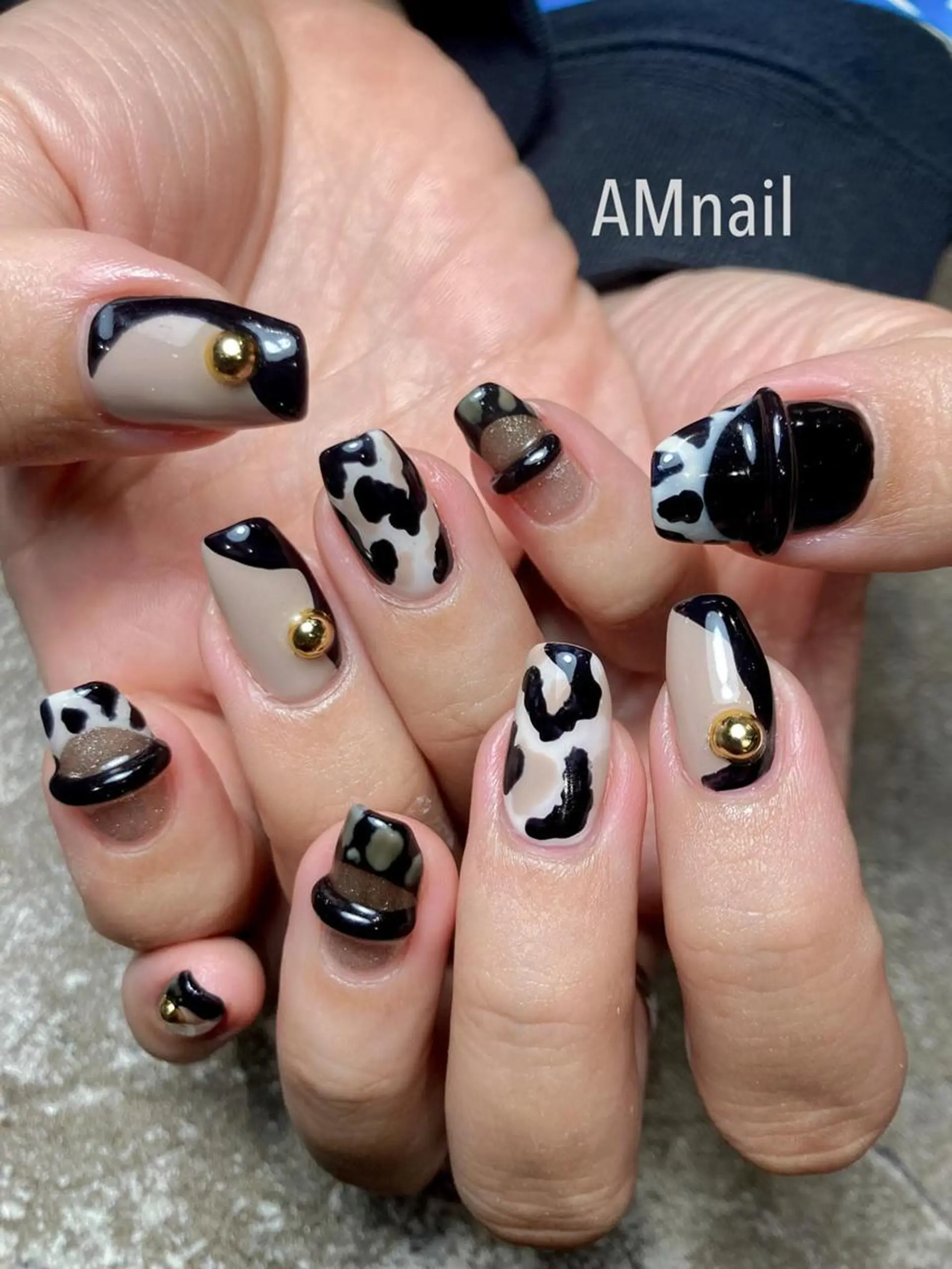 ネイル アートネイル 持ち込み ハンドネイル Am:nail 柏 SUE（スゥ）のネイルデザイン