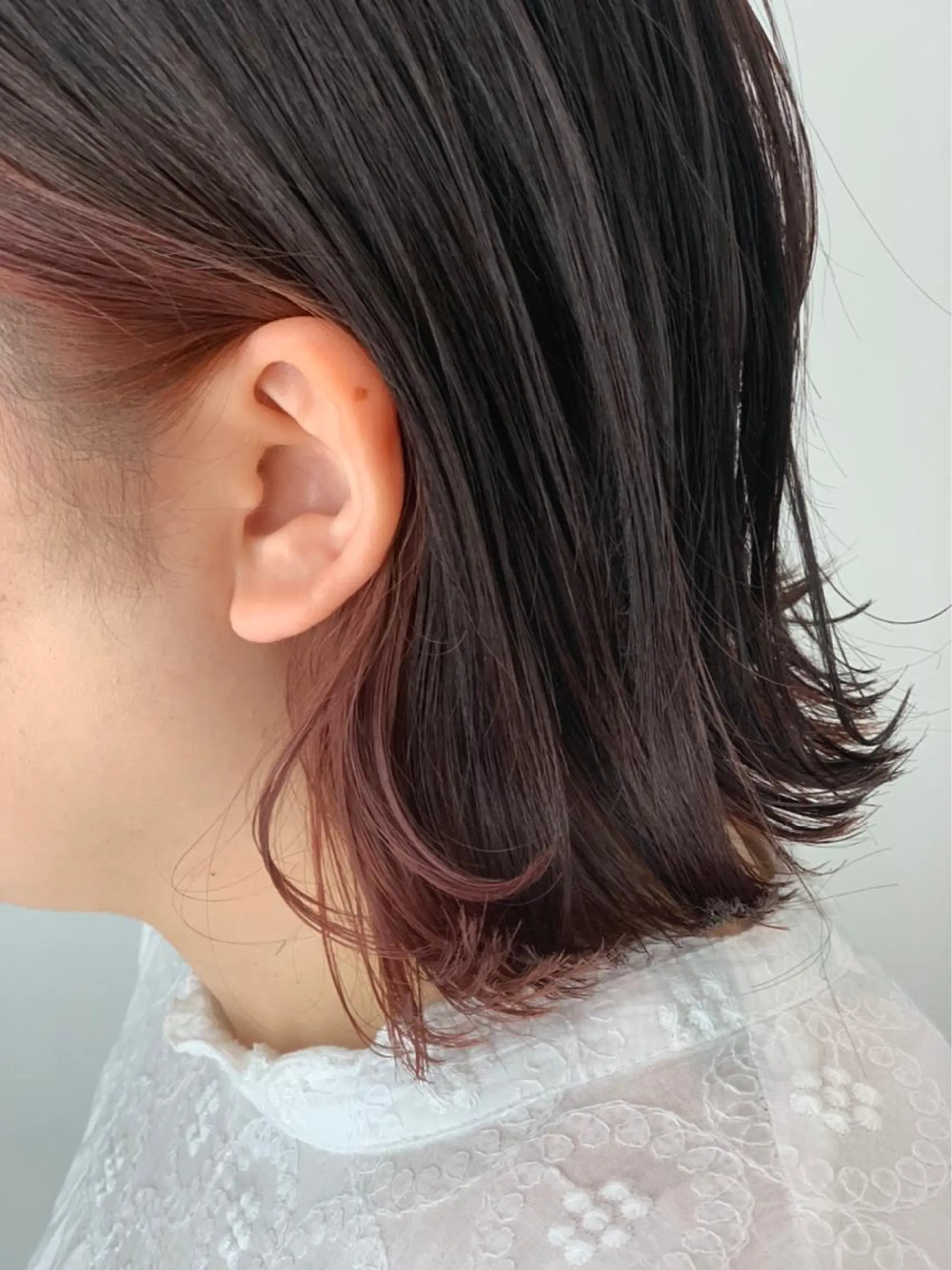 ミディアム カット ヘアカラー 明石 歩樹のヘアスタイル