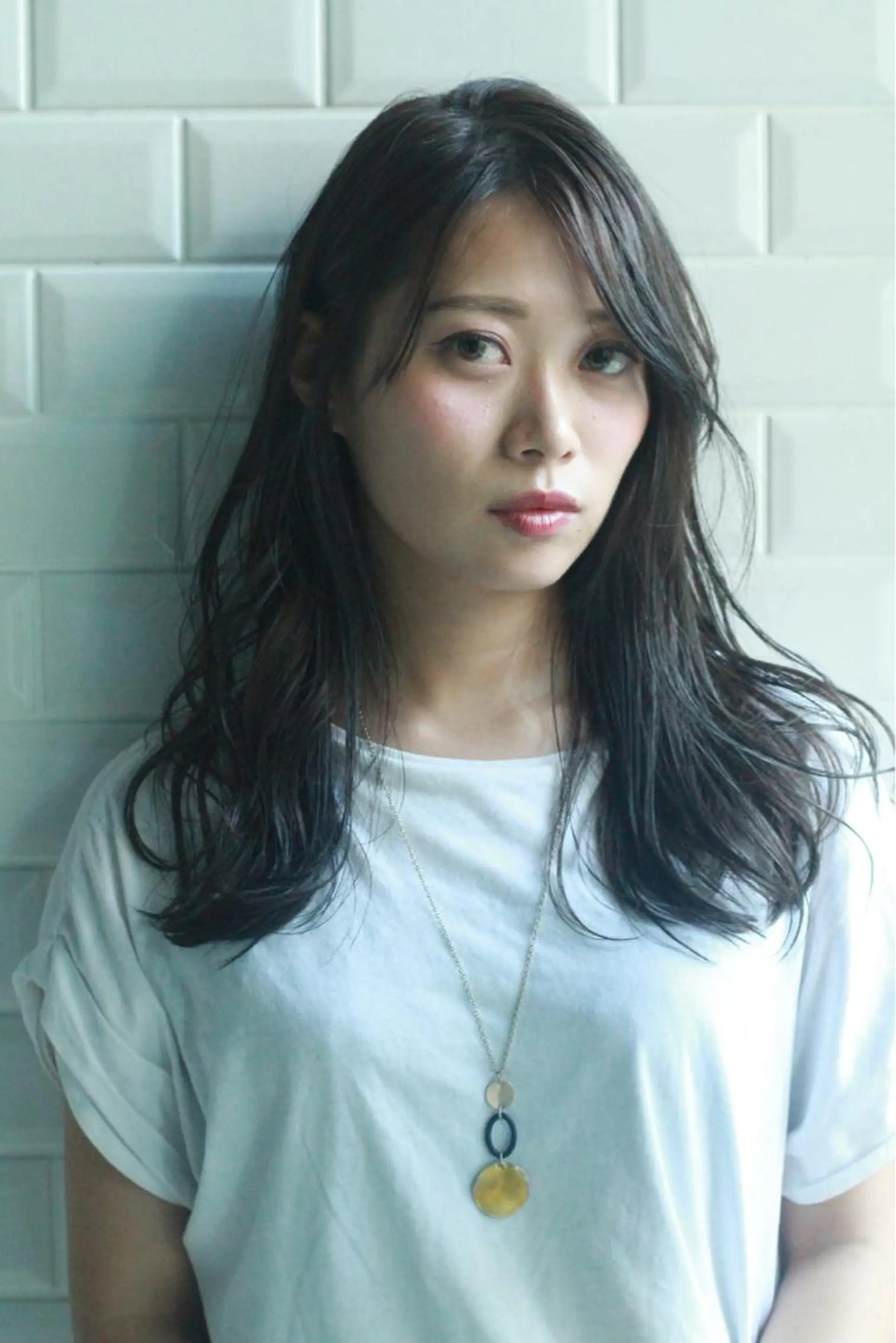セミロング カット ヘアカラー トリートメント 丸茂 聖名のヘアスタイル