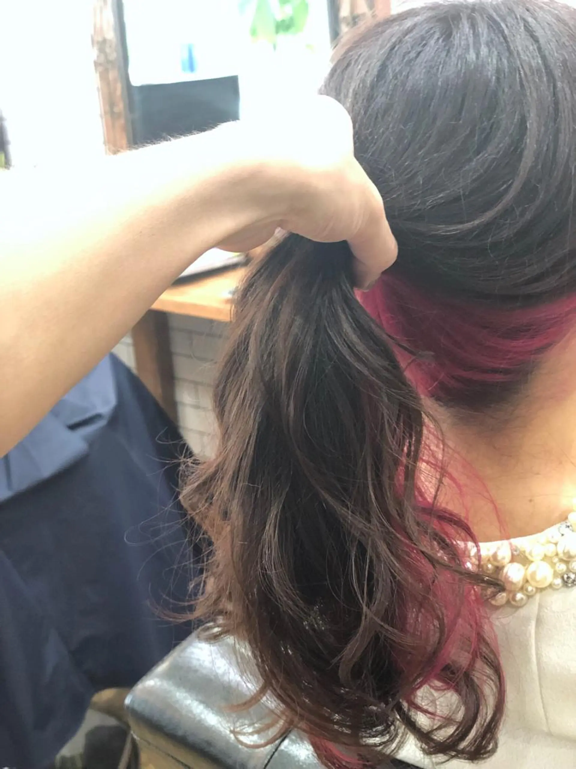 ロング カラー THREE 関根大のヘアスタイル