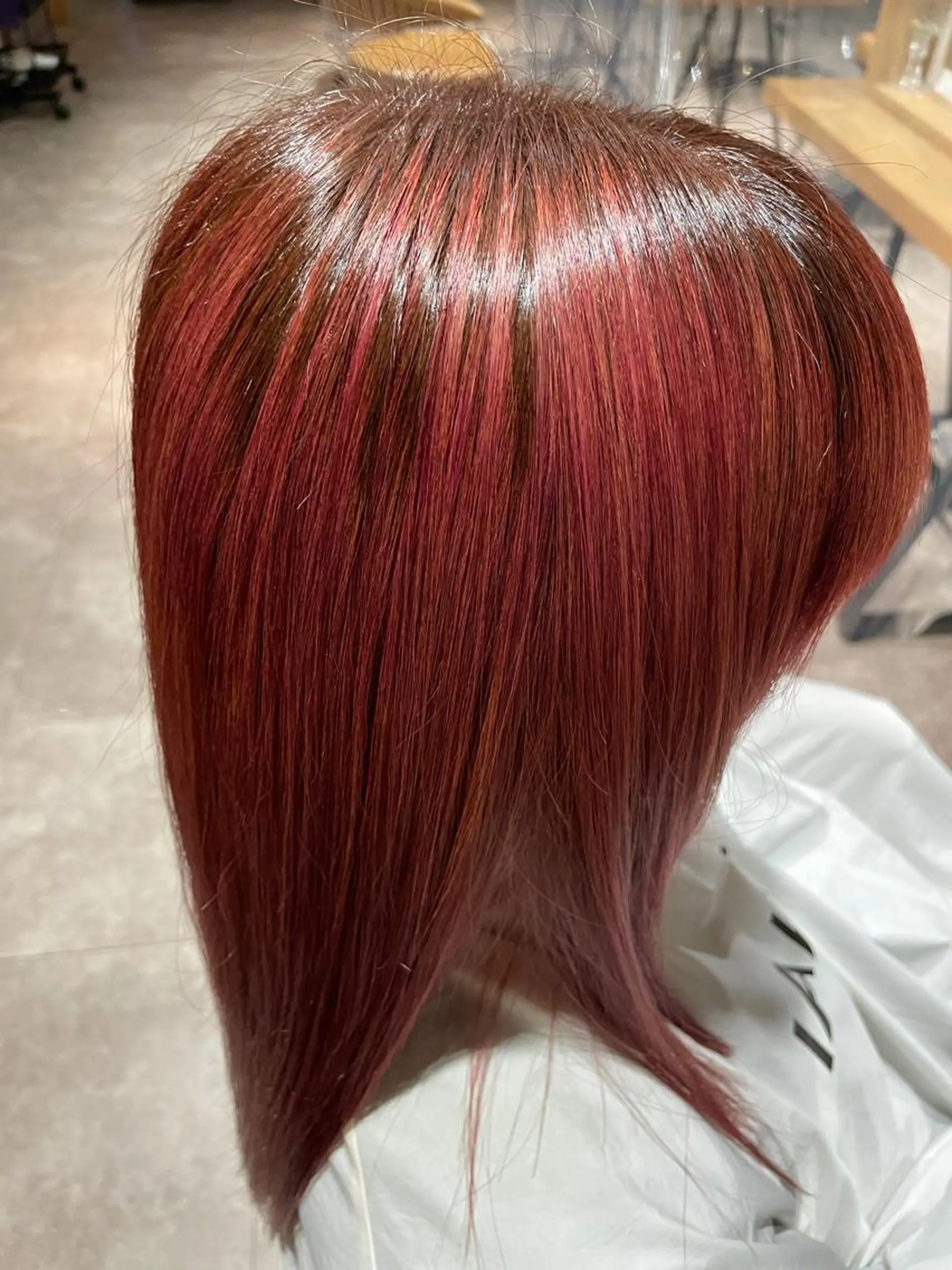 ロング カラー 切りっぱなしボブ/ 三瀬翔のヘアスタイル