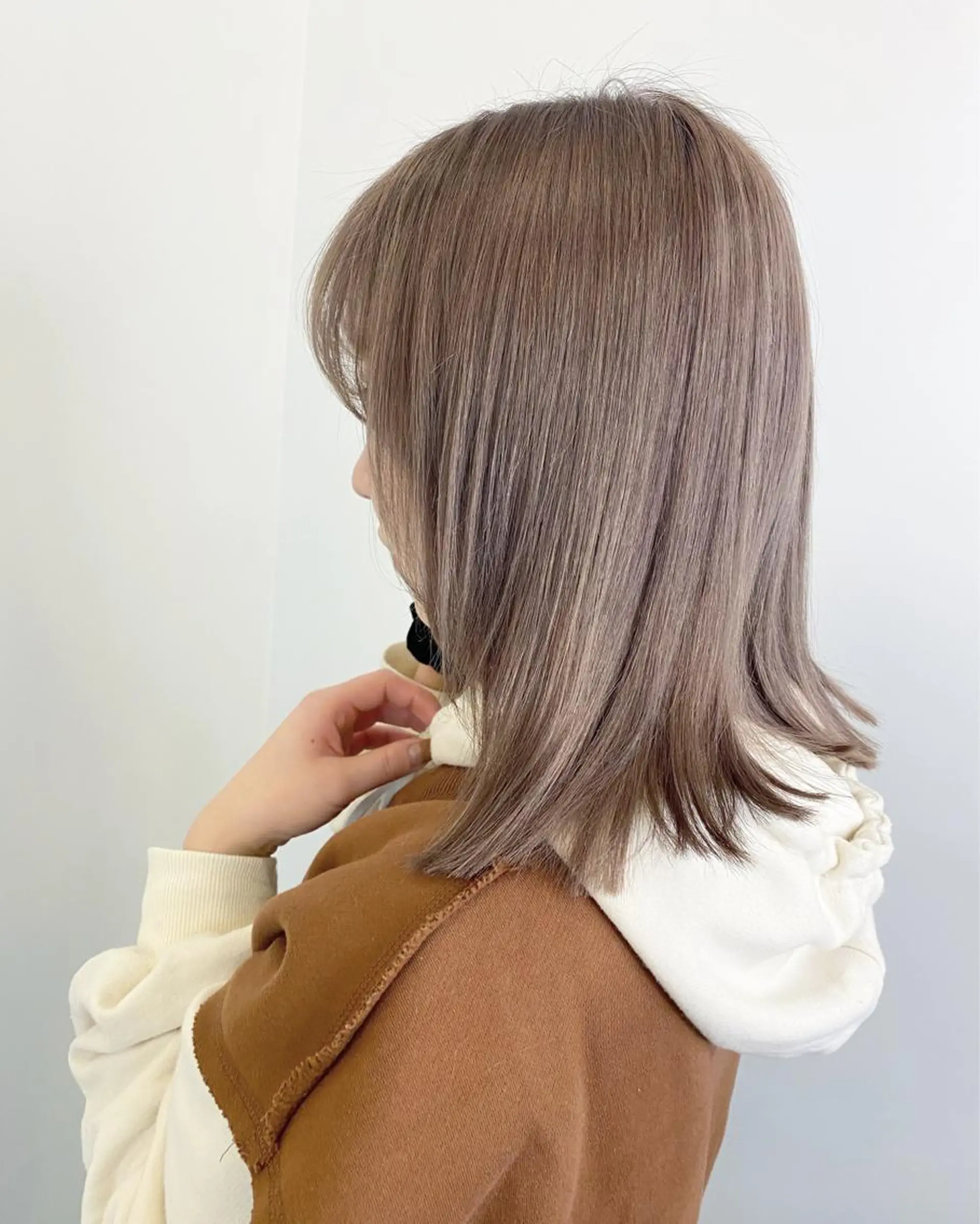 セミロング ヘアカラー トリートメント ୨୧柔らかいカラー nozomi ୨୧のヘアスタイル