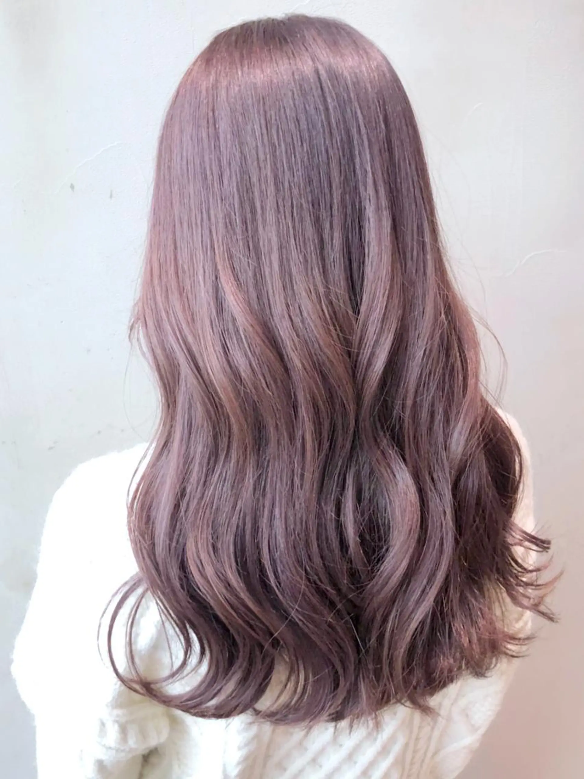 セミロング カラー パーマ ヘアアレンジ ラベンダーカラー ITbyALBUM 中野店のヘアスタイル