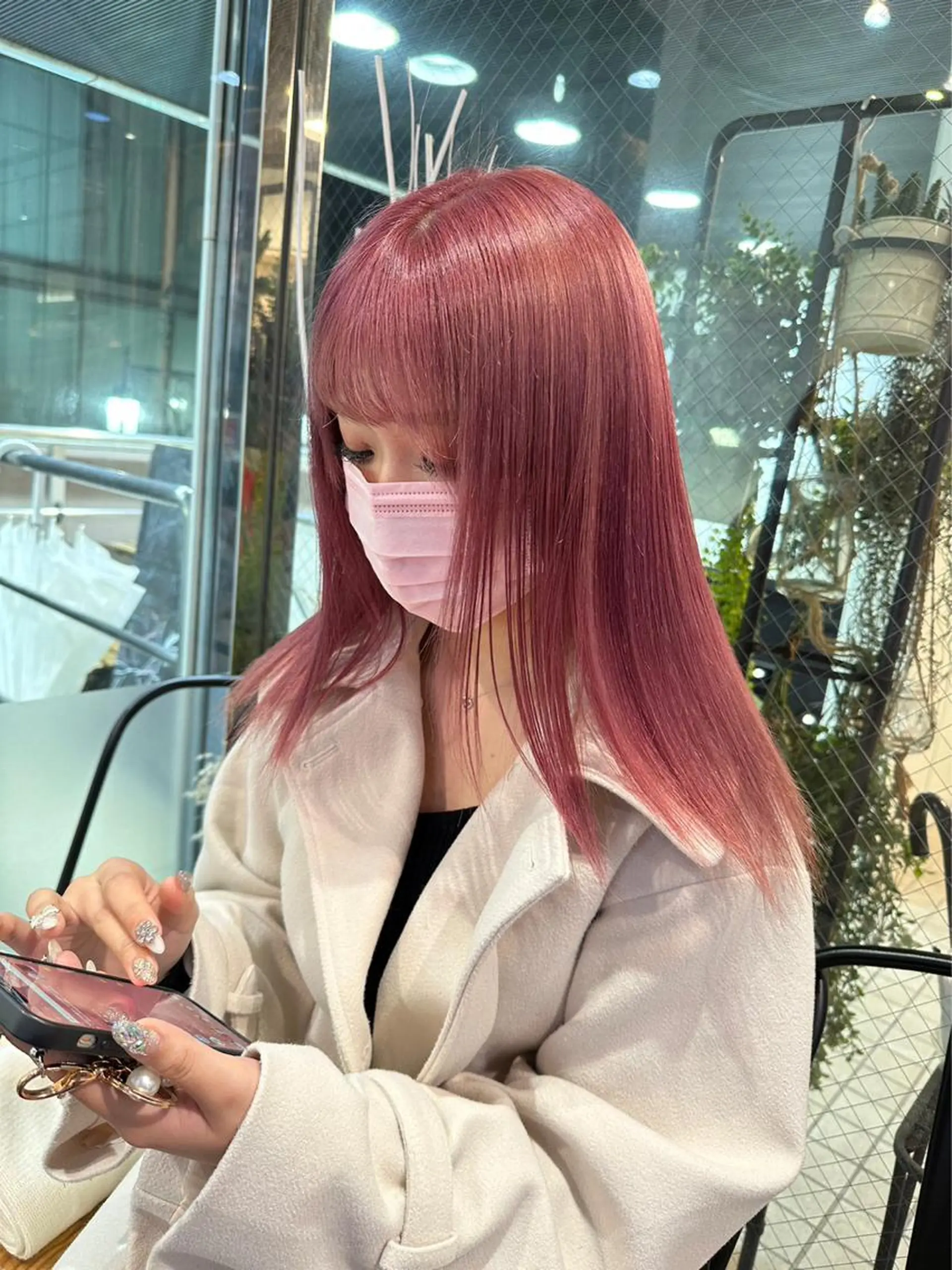 ミディアム カラー ブリーチ ケアブリーチ 透明感カラー デザインカラー ダブルカラー ヘアカラー トリートメント メンズ特化/マツエク AYAKA🌙のヘアスタイル